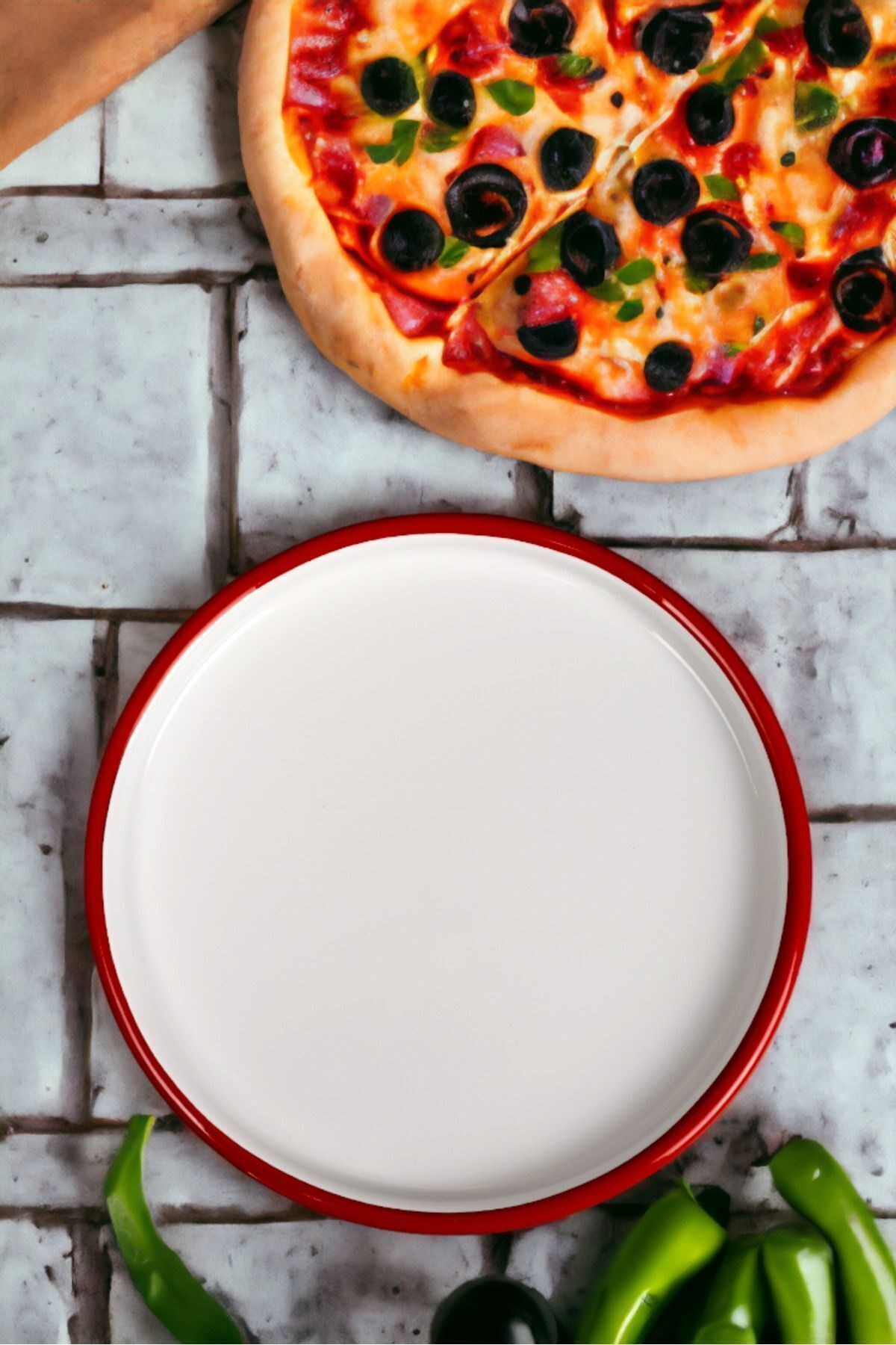 30 No 30 Cm Kahvaltı Tabağı Supla Pasta Tabağı Servis Tabağı Pizza Tepsisi