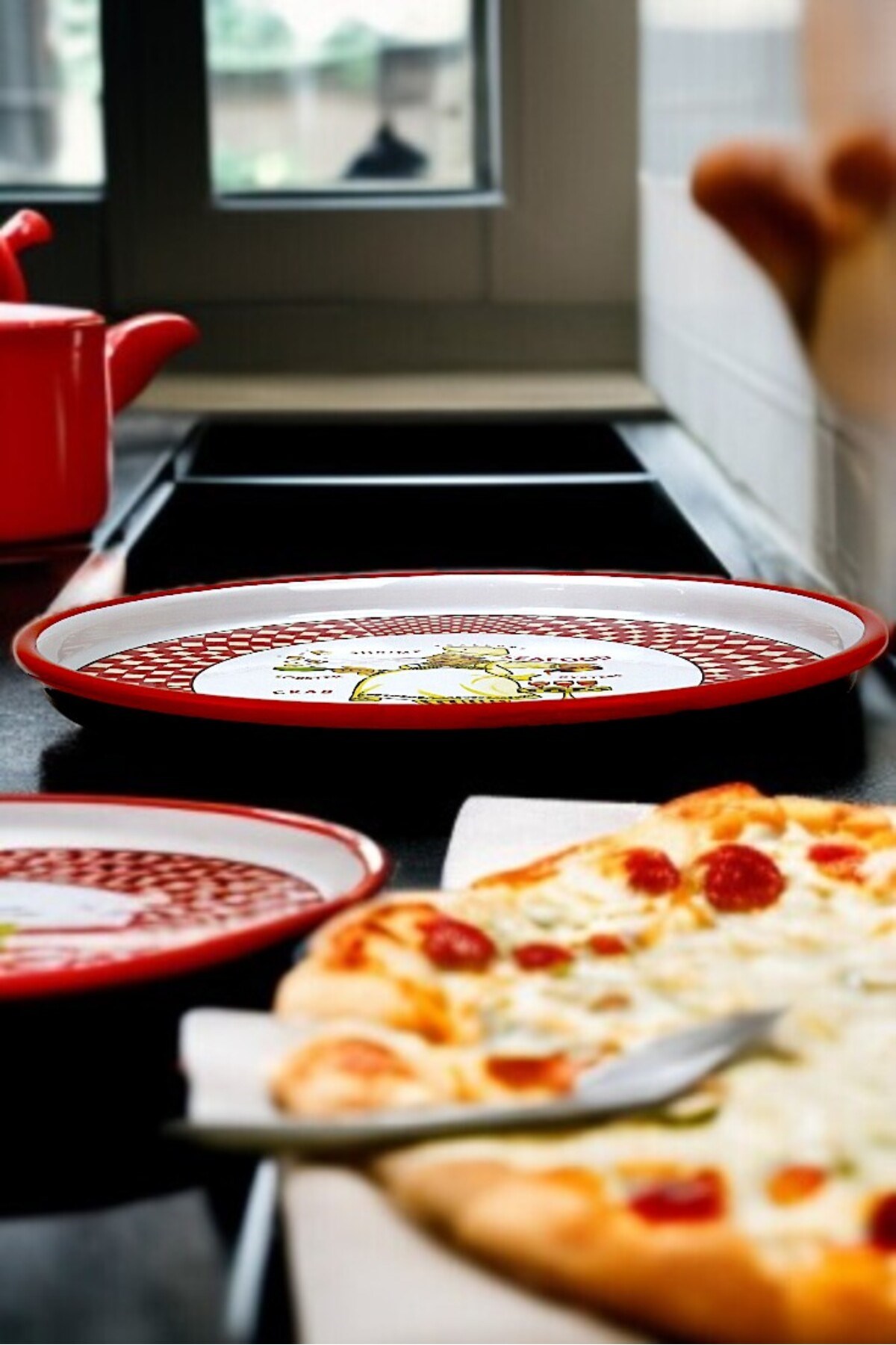30 No Pizza Tabağı Tepsisi Supla Pasta Tabağı Servis Tabağı Fırın Tepsisi 30 Cm