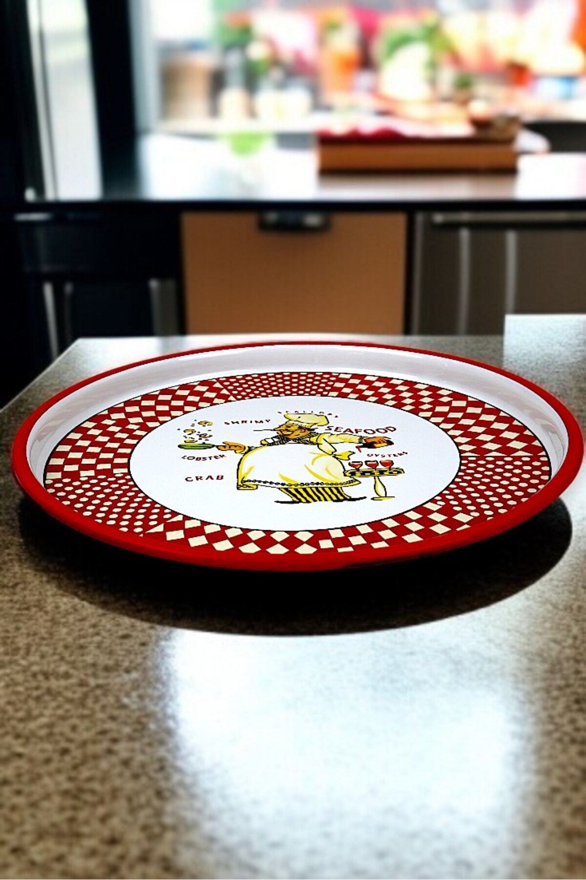 30 No Pizza Tabağı Tepsisi Supla Pasta Tabağı Servis Tabağı Fırın Tepsisi 30 Cm