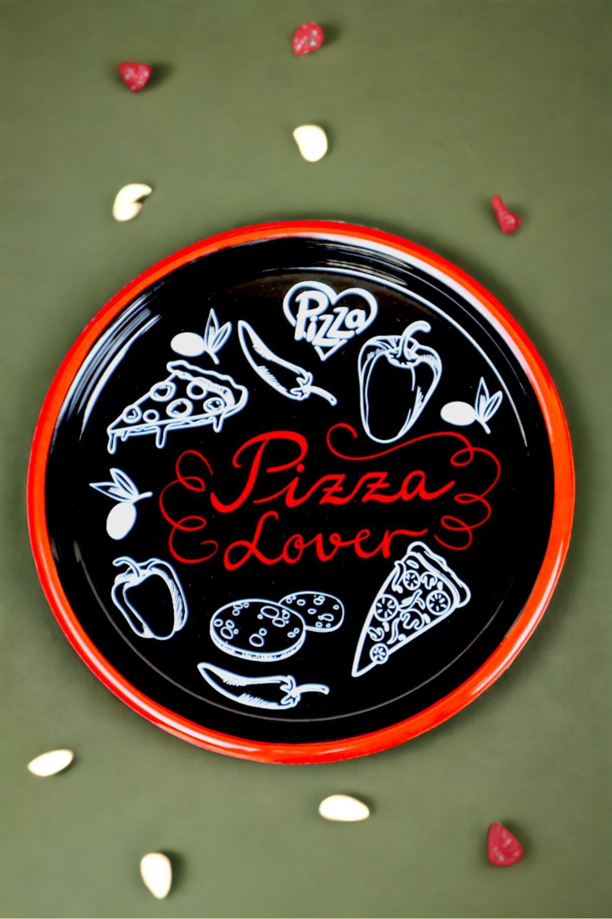 30 No Pizza Tabağı Tepsisi Supla Pasta Tabağı Servis Tabağı Fırın Tepsisi 30 Cm