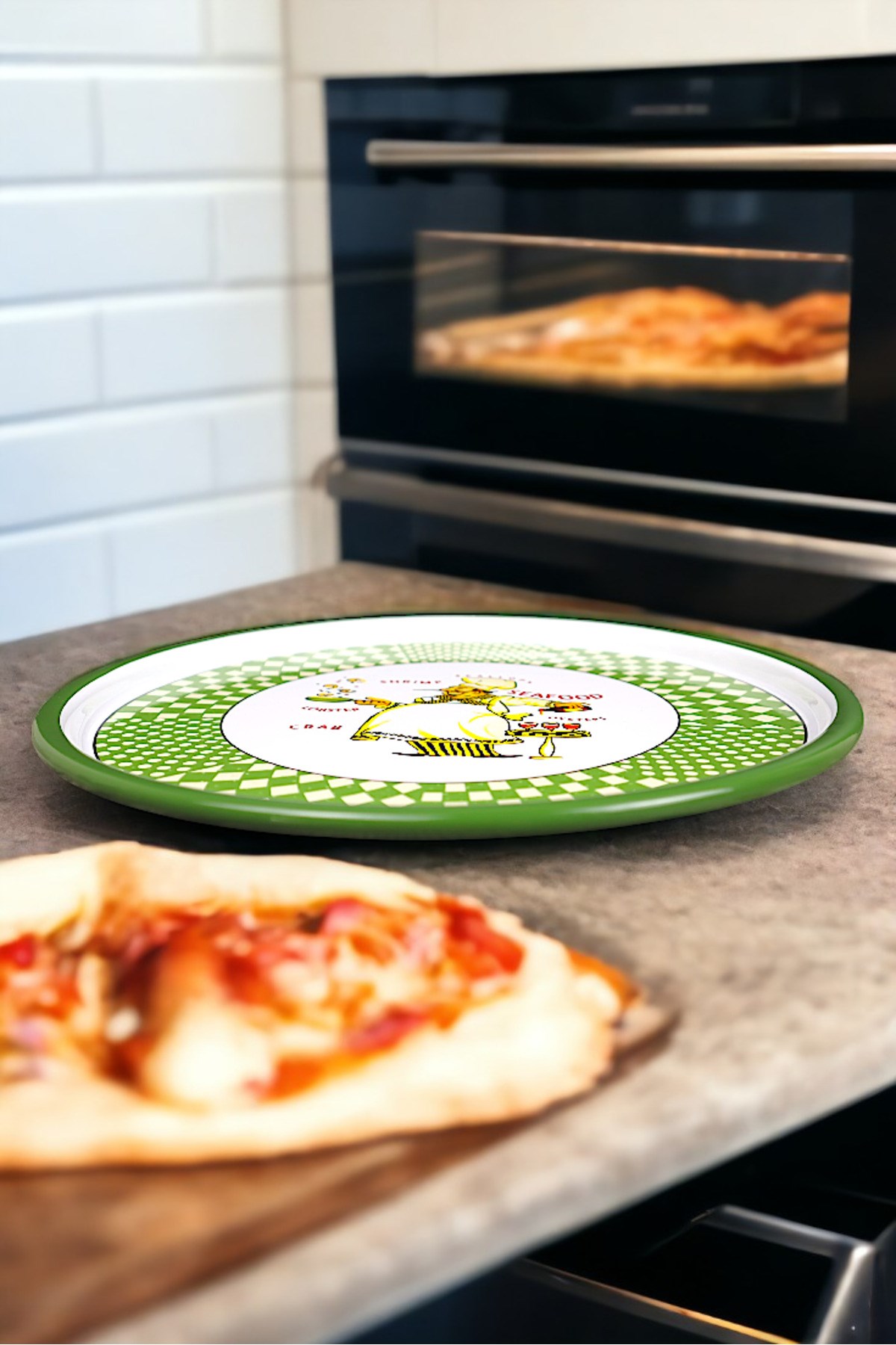 30 No Pizza Tabağı Tepsisi Supla Pasta Tabağı Servis Tabağı Fırın Tepsisi 30 Cm