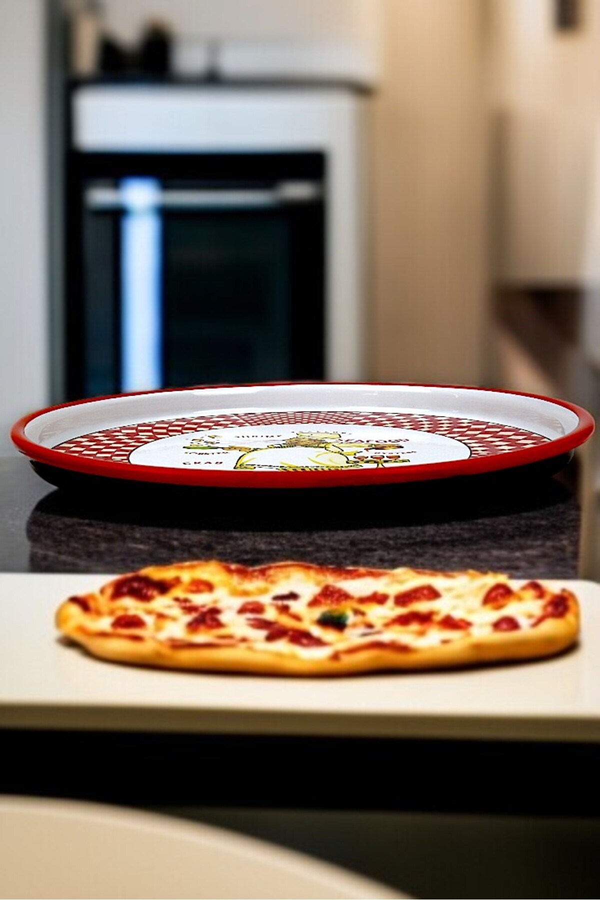 30 No Pizza Tabağı Tepsisi Supla Pasta Tabağı Servis Tabağı Fırın Tepsisi 30 Cm