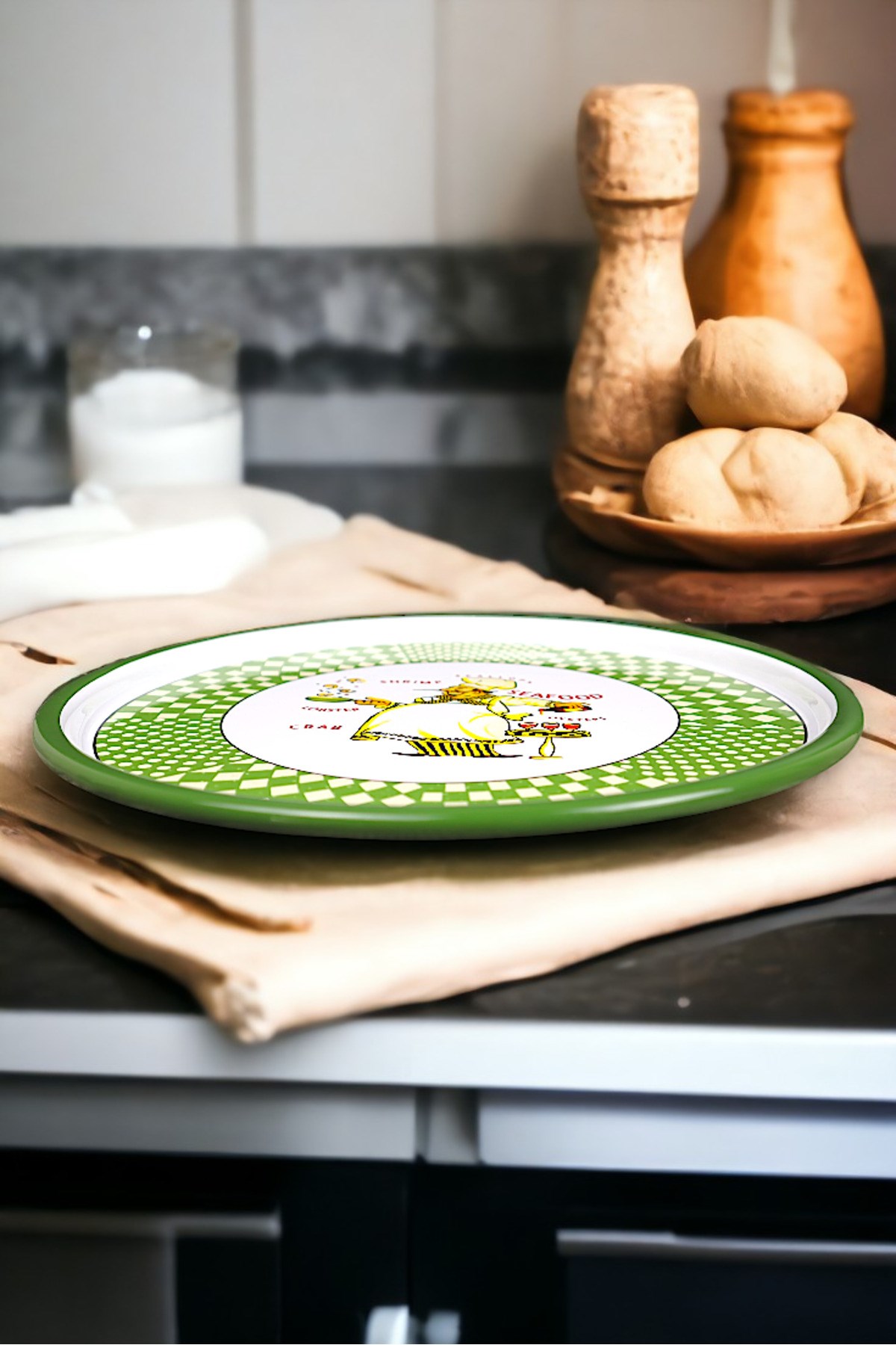 30 No Pizza Tabağı Tepsisi Supla Pasta Tabağı Servis Tabağı Fırın Tepsisi 30 Cm