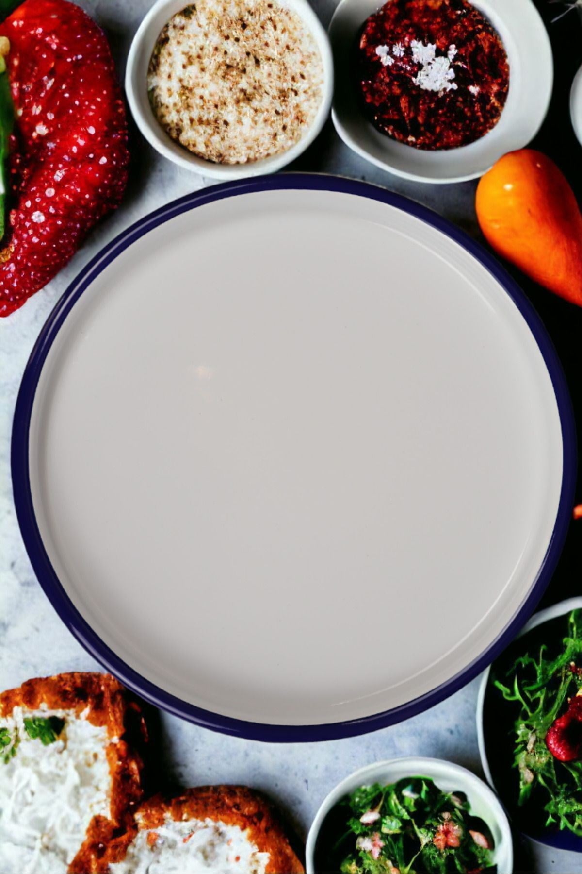 30 No Servis Tabağı Tepsisi Supla Pasta Tabağı Servis Tabağı