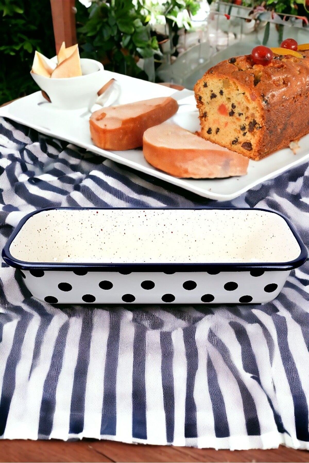 30/13 Emaye Baton Kek Ekmek Kalıbı 1,7Lt Fırın, Pişirme, Pasta, Çeyiz,