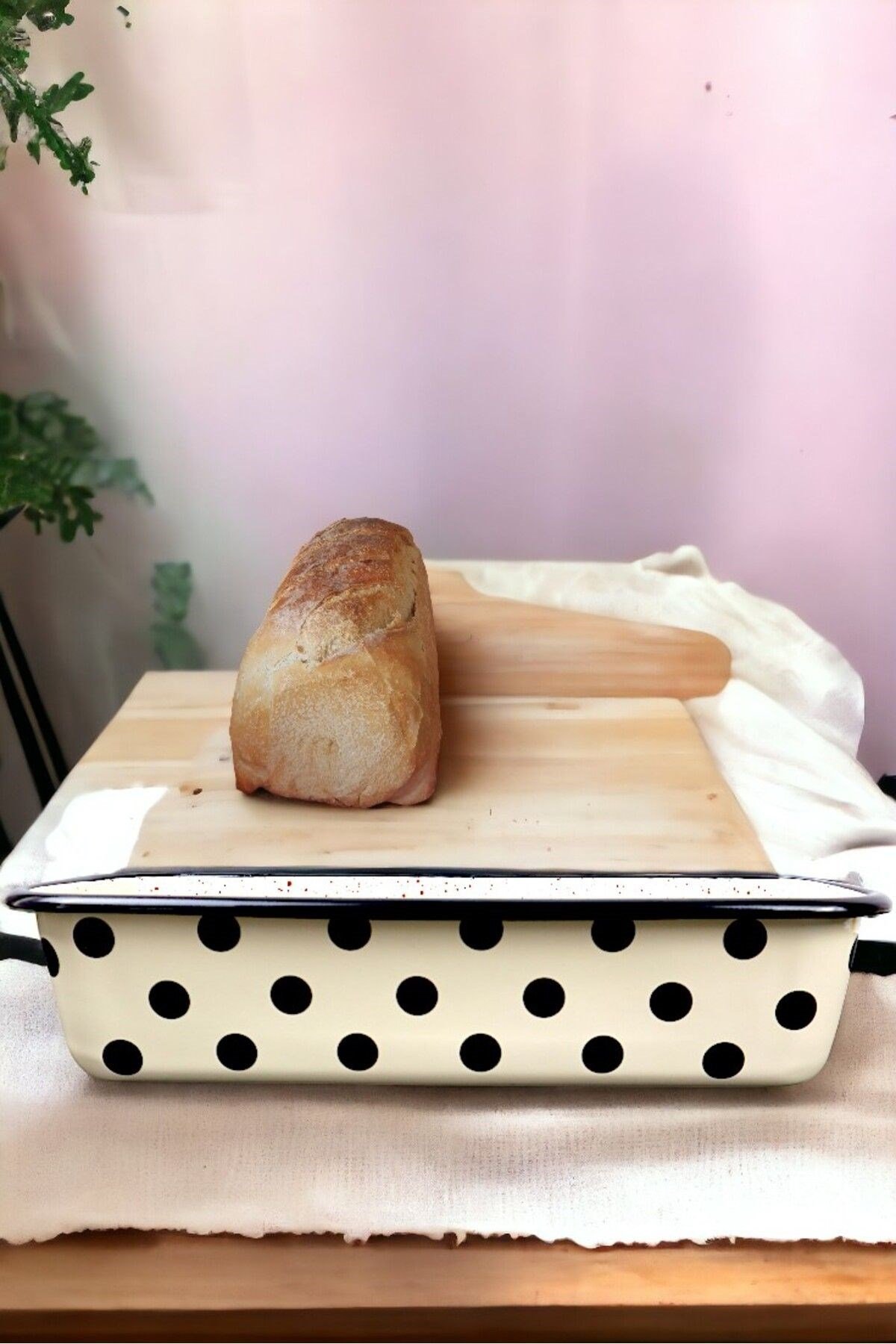 30/13 Emaye Baton Kek Ekmek Kalıbı 1,7Lt Fırın, Pişirme, Pasta, Çeyiz,