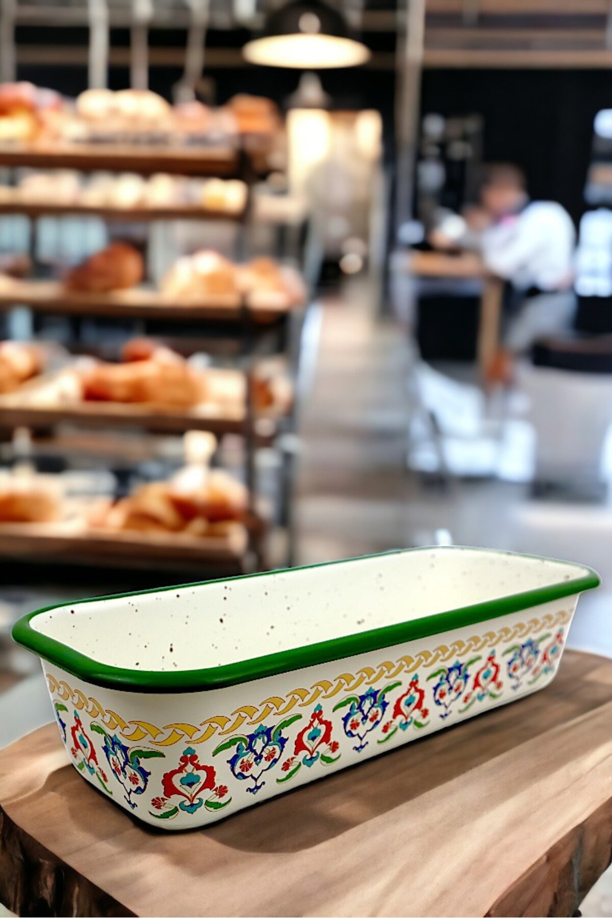 30/13 Emaye Baton Kek Ekmek Kalıbı 1,7Lt Fırın, Pişirme, Pasta, Çeyiz,