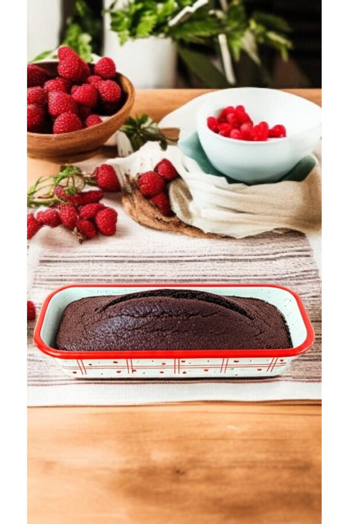30/13 Emaye Baton Kek Ekmek Kalıbı 1,7Lt Fırın, Pişirme, Pasta, Çeyiz,