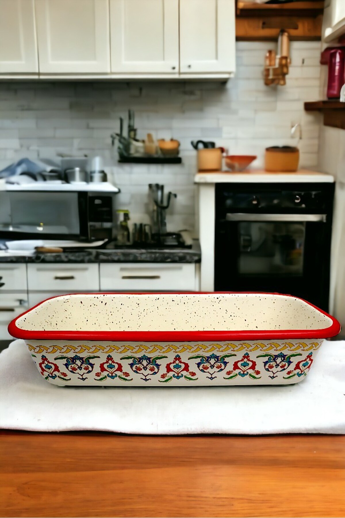 30/13 Emaye Baton Kek Ekmek Kalıbı 1,7Lt Fırın, Pişirme, Pasta, Çeyiz,