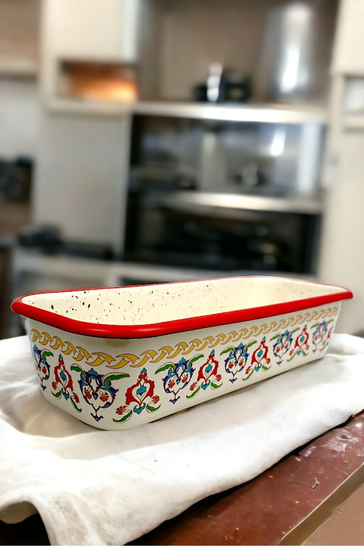 30/13 Emaye Baton Kek Ekmek Kalıbı 1,7Lt Fırın, Pişirme, Pasta, Çeyiz,