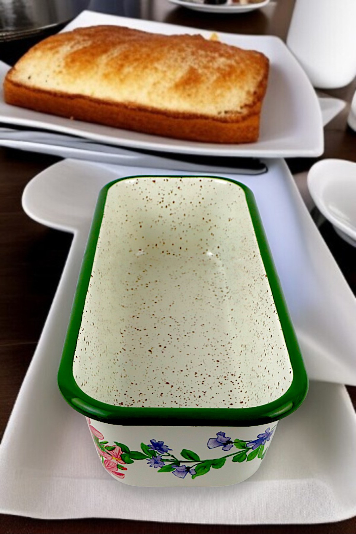 30/13 Emaye Baton Kek Ekmek Kalıbı 1,7Lt Fırın, Pişirme, Pasta, Çeyiz,