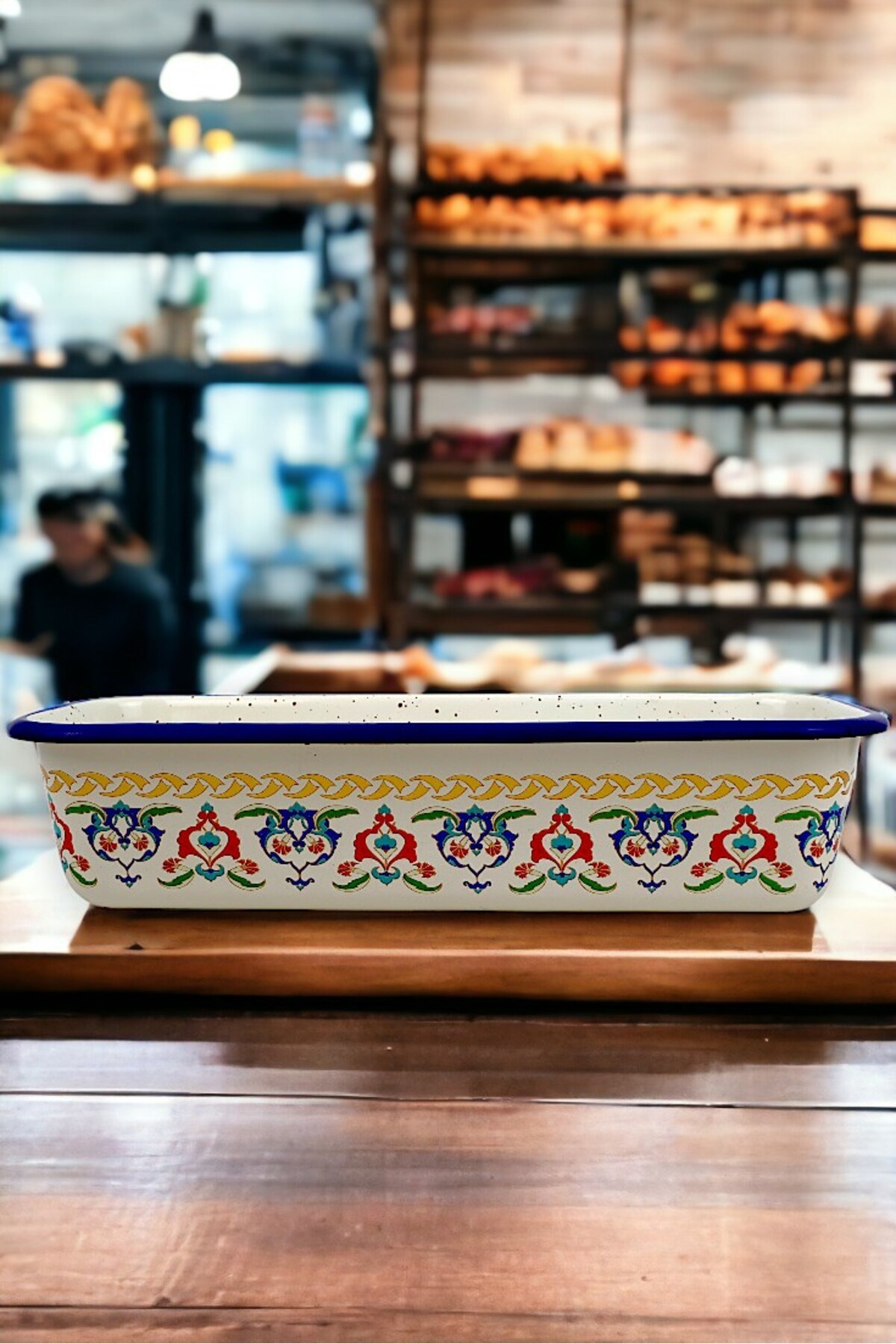 30/13 Emaye Baton Kek Ekmek Kalıbı 1,7Lt Fırın, Pişirme, Pasta, Çeyiz,