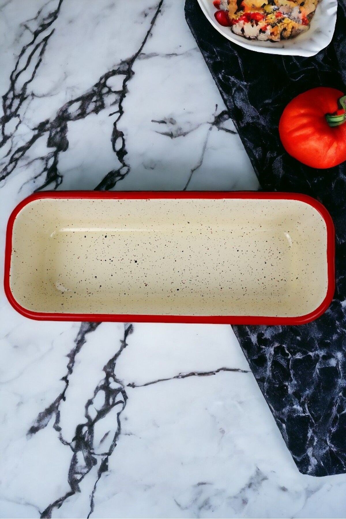 30/13 Emaye Baton Kek Ekmek Kalıbı 1,7Lt Fırın, Pişirme, Pasta, Çeyiz,