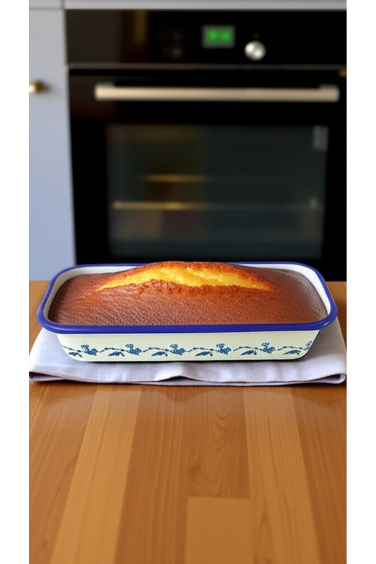 30/13 Emaye Baton Kek Ekmek Kalıbı 1,7Lt Fırın, Pişirme, Pasta, Çeyiz,