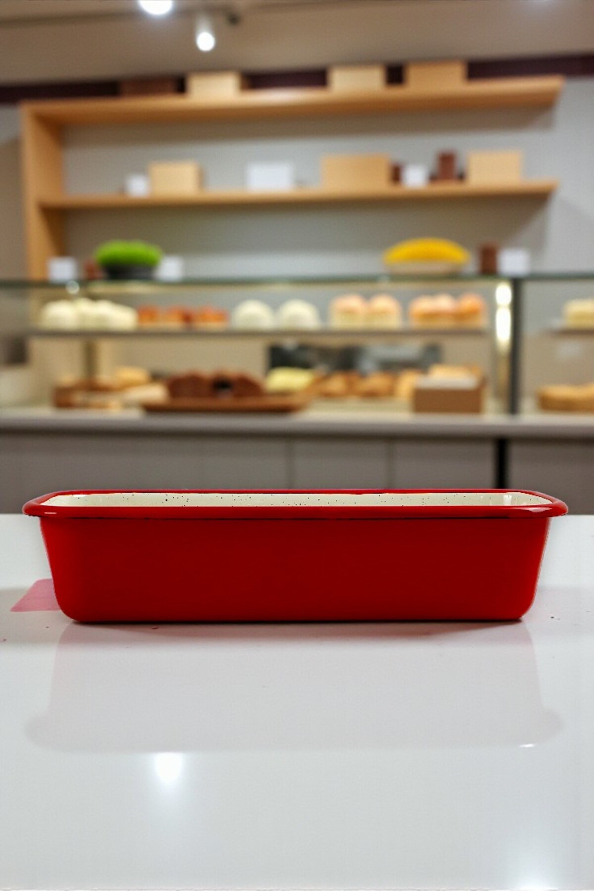 30/13 Emaye Baton Kek Ekmek Kalıbı 1,7Lt Fırın, Pişirme, Pasta, Çeyiz,