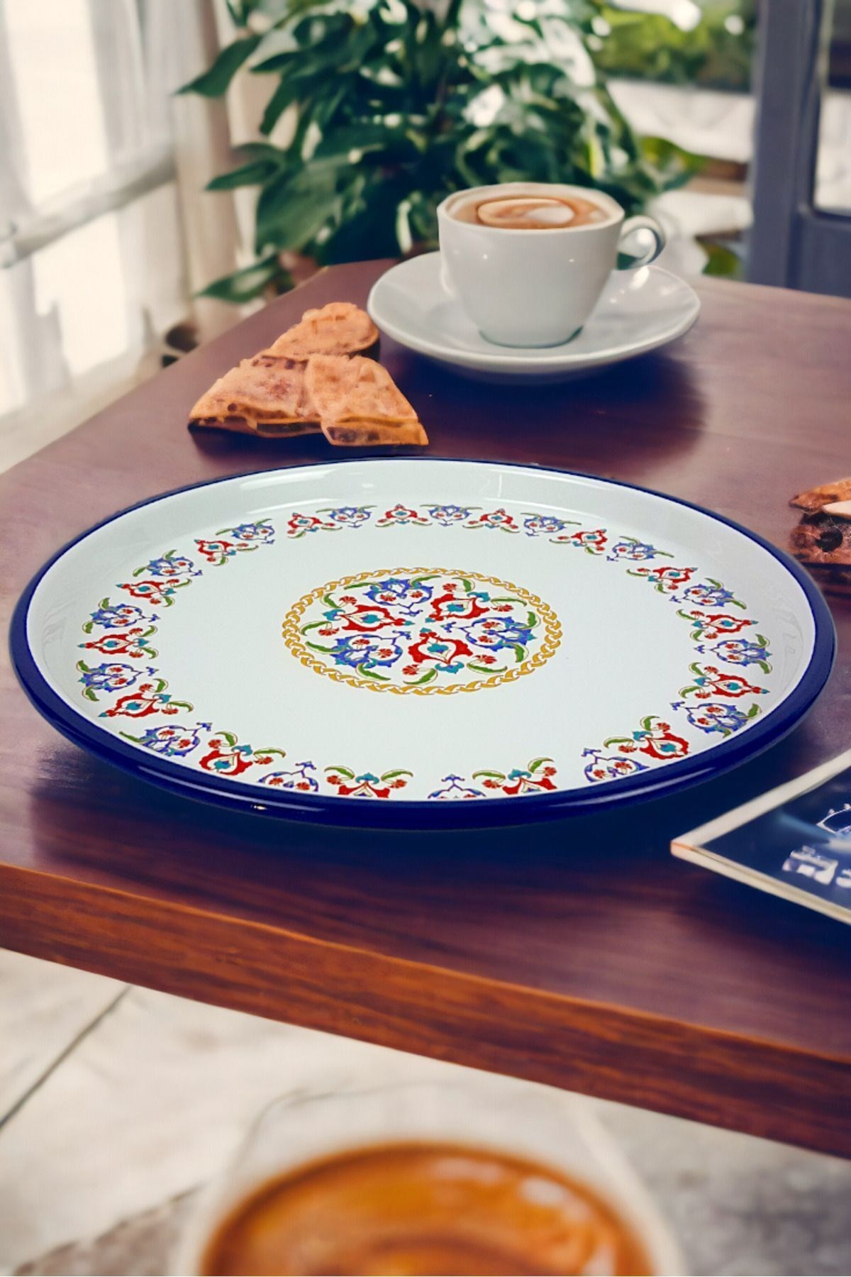 32 No 32 Cm Sunum Tepsisi Kahve Tepsisi Çay Tepsisi Hediye Çeyiz Tepsisi. Servis Tabağı Tepsisi