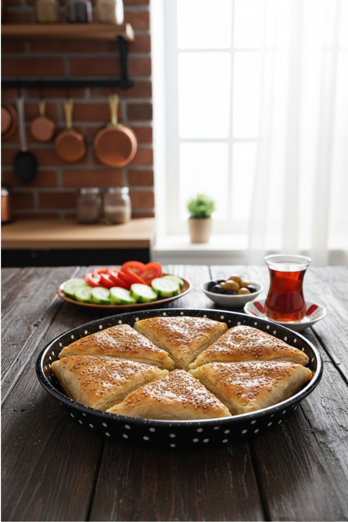 34 No Emaye Fırın Tepsi Yuvarlak Tepsi ~34 Cm