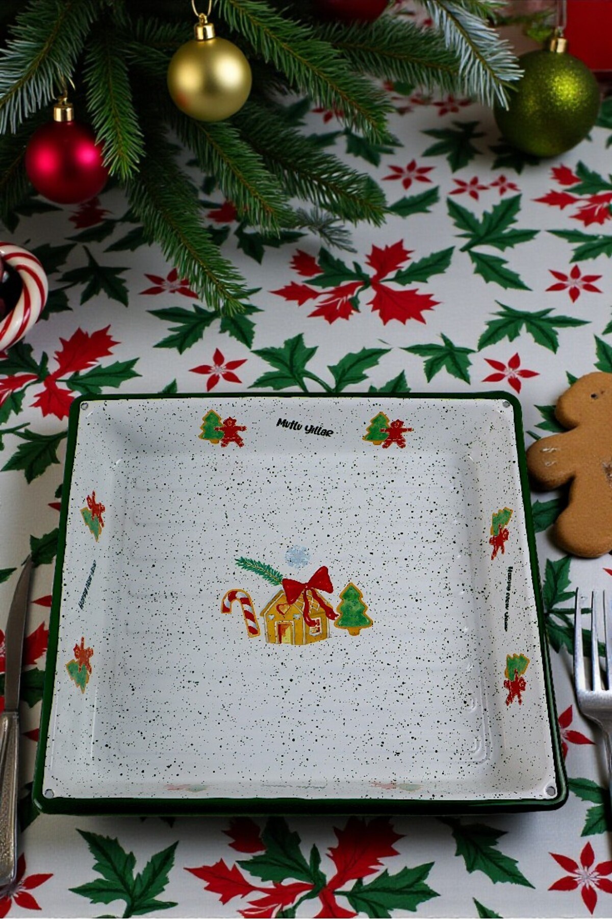 34x37 No Emaye Fırın Tepsi Dikdörtgen Tepsi 37 Cm