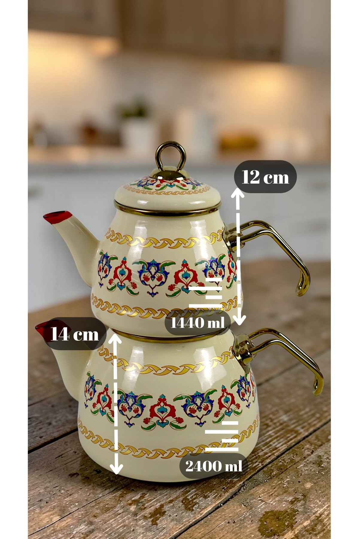 3,5Lt Emaye Çaydanlık Takımı