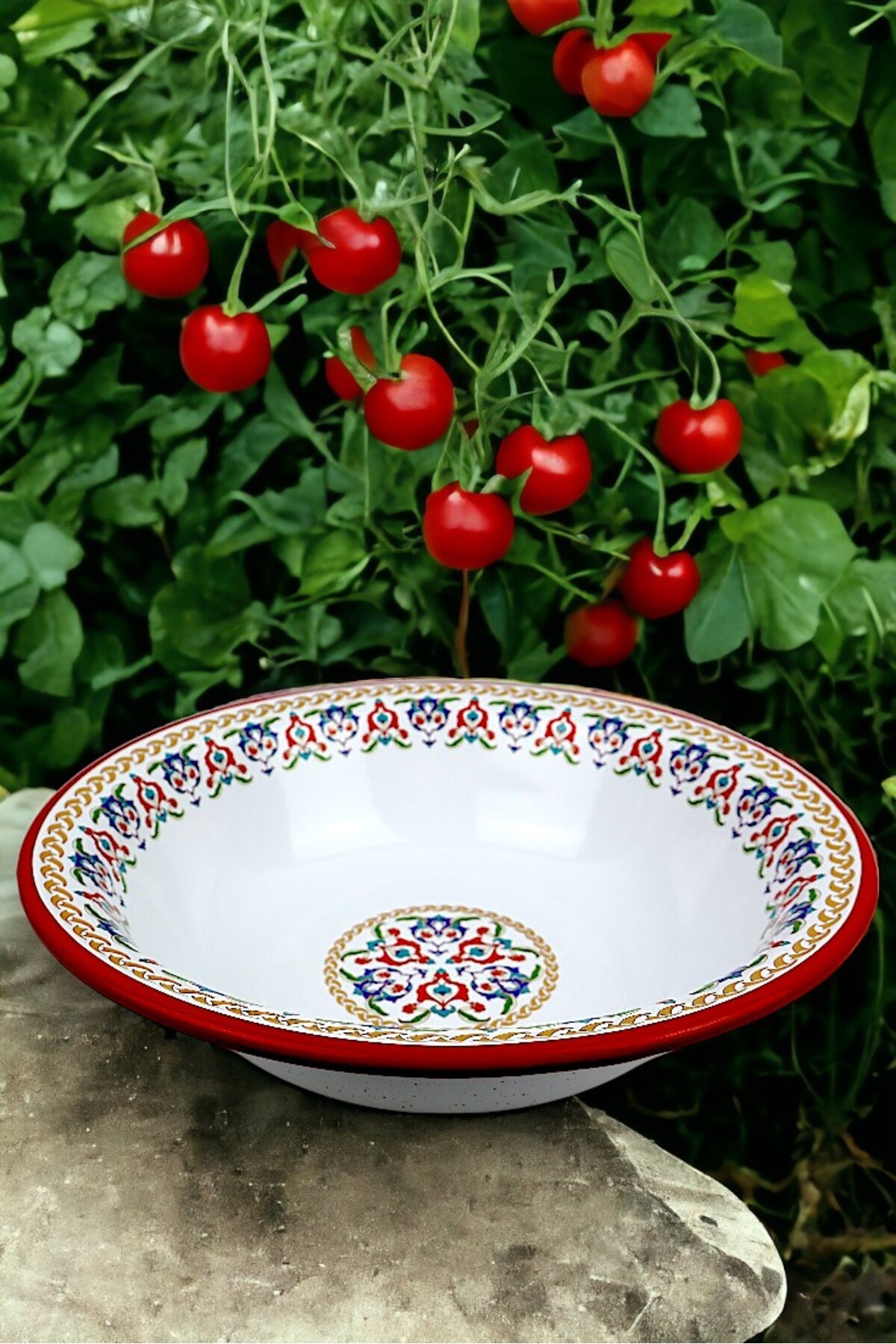36 Cm 4,5 Litre Emaye Leğen Çırpma ve Karıştırma Kabı, Hamur Leğeni. Meyvelik. Çeyiz.  Büyük Kase