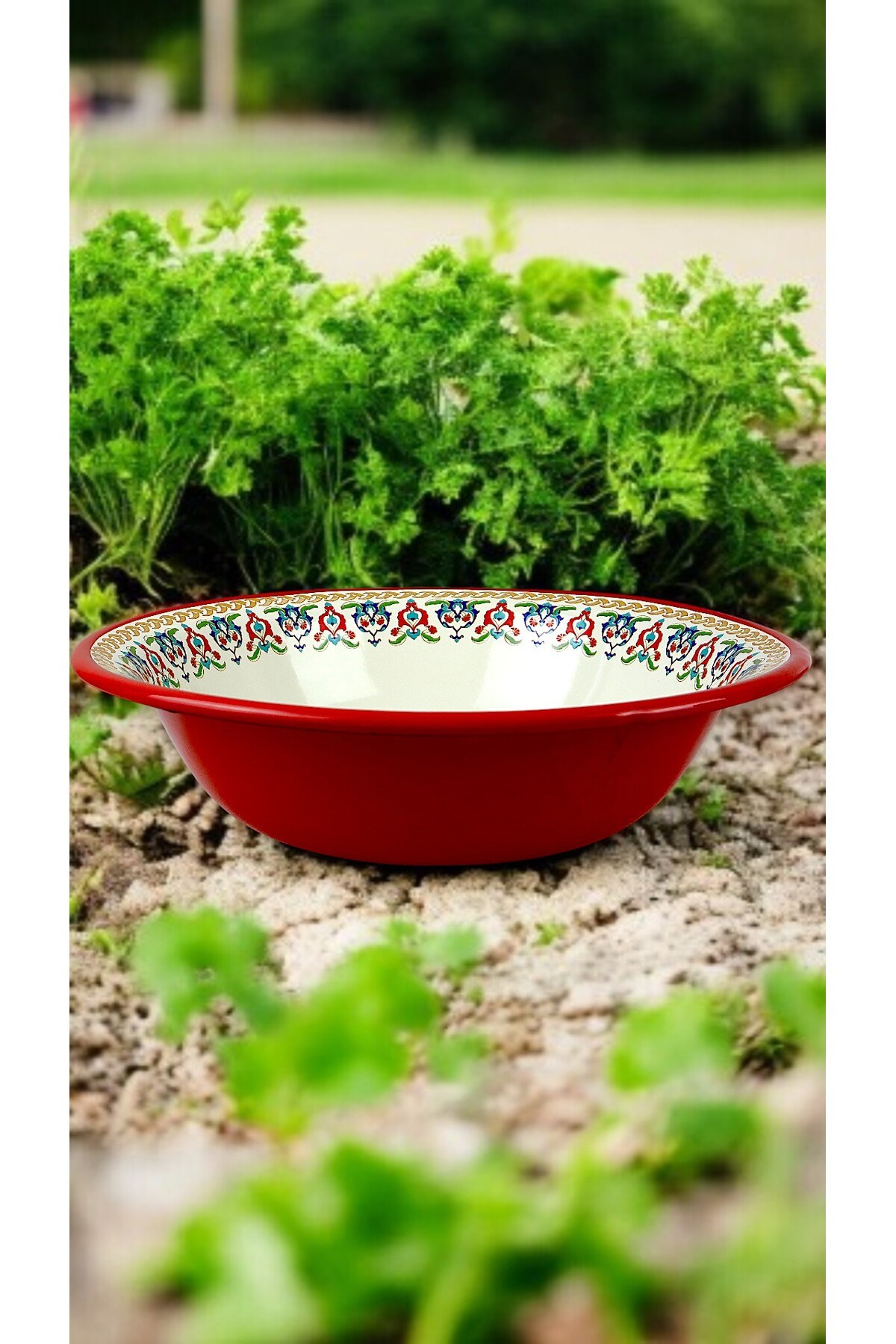 36 Cm 4,5 Litre Emaye Leğen Çırpma ve Karıştırma Kabı, Hamur Leğeni. Meyvelik. Çeyiz. Büyük Kase