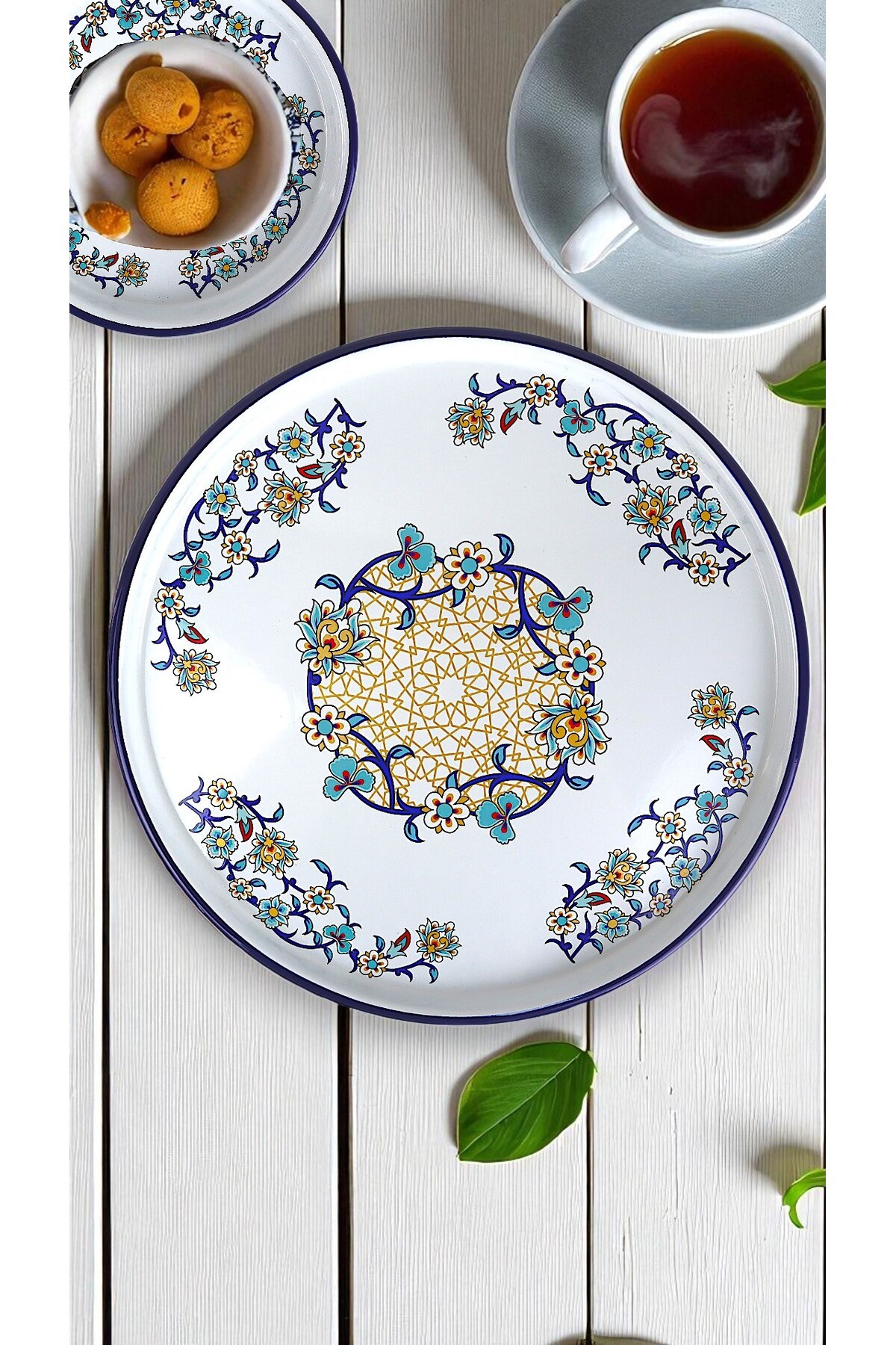 36 No beyaz Sunum Servis Tabağı Tepsisi Supla Pasta Tabağı Servis Tabağı Çeyiz Hediye ~ 36cm