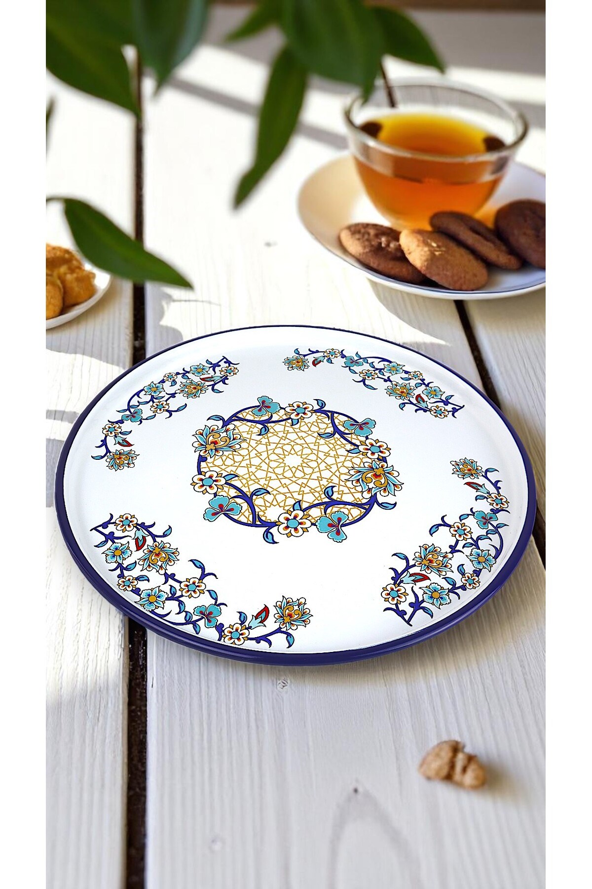 36 No beyaz Sunum Servis Tabağı Tepsisi Supla Pasta Tabağı Servis Tabağı Çeyiz Hediye ~ 36cm