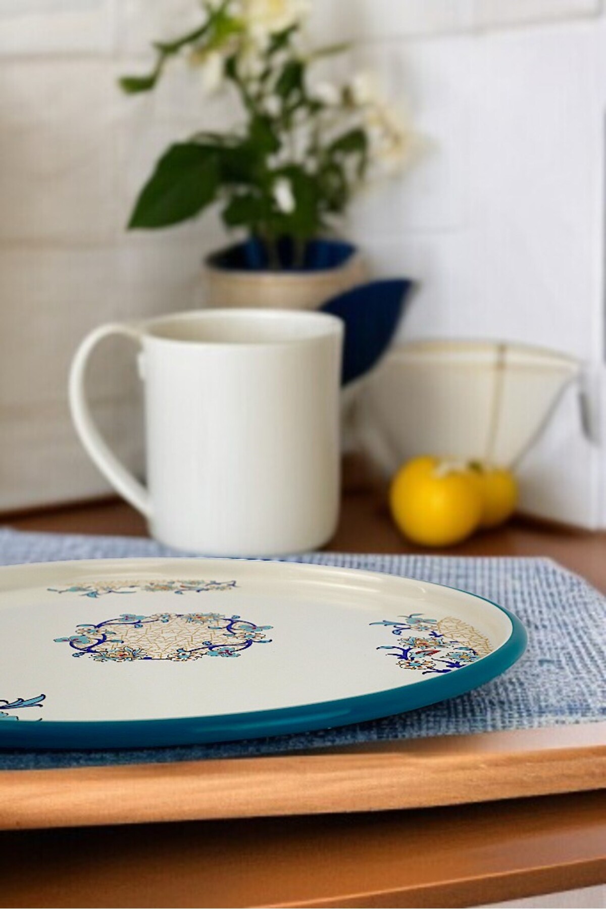 36 No Sunum Servis Tabağı Tepsisi Supla Pasta Tabağı Servis Tabağı Çeyiz Hediye ~ 36cm