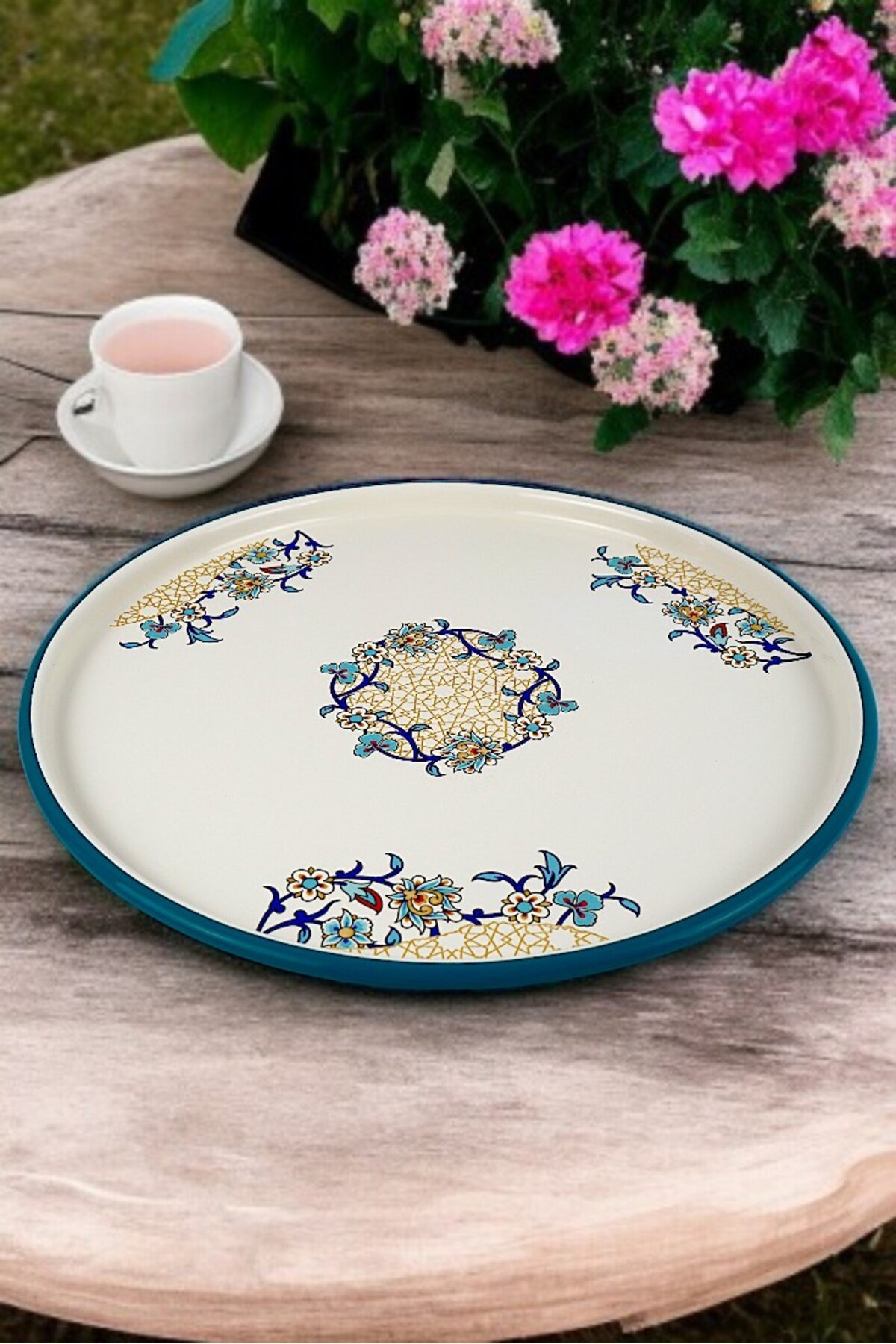 36 No Sunum Servis Tabağı Tepsisi Supla Pasta Tabağı Servis Tabağı Çeyiz Hediye ~ 36cm