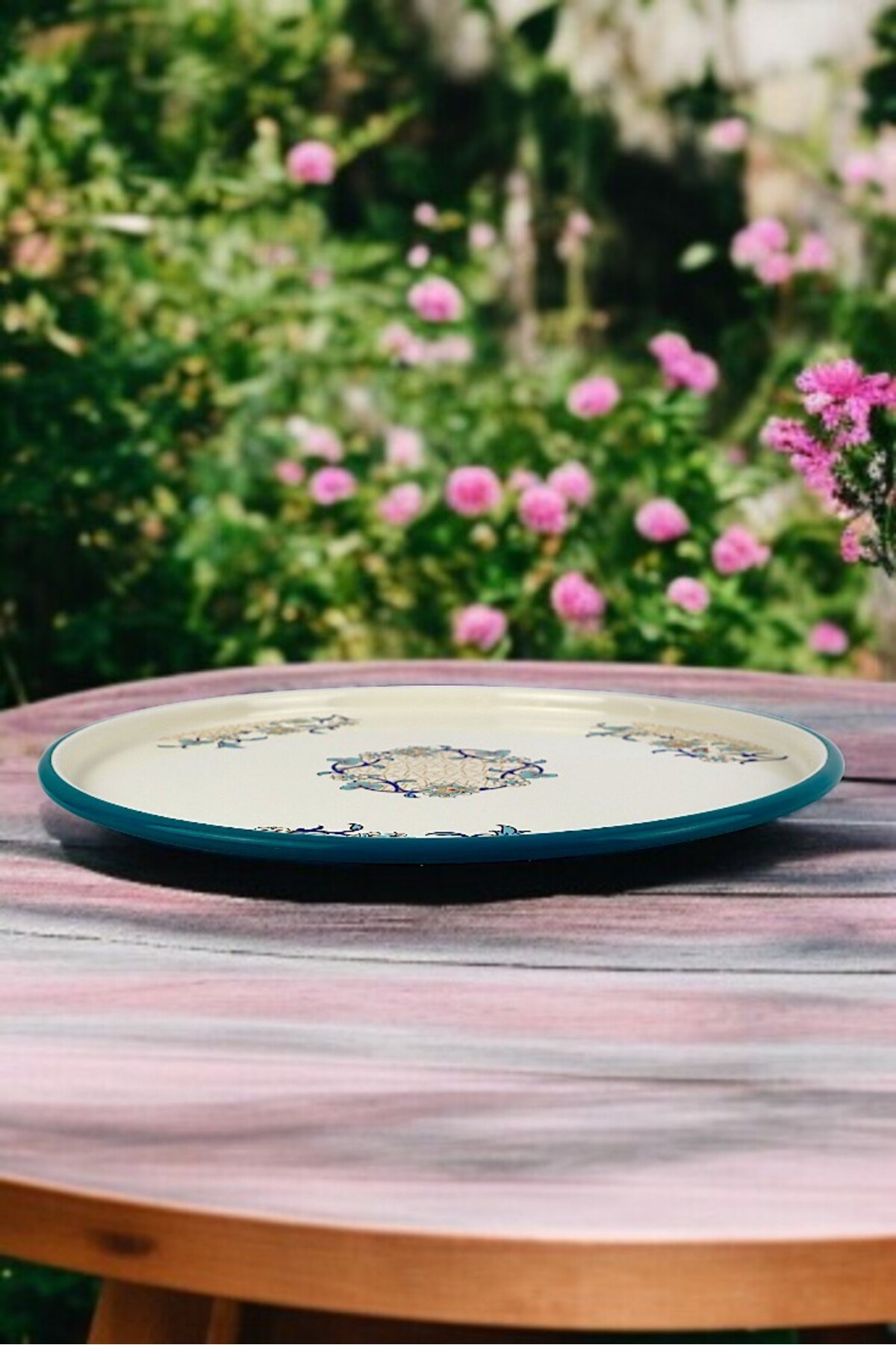 36 No Sunum Servis Tabağı Tepsisi Supla Pasta Tabağı Servis Tabağı Çeyiz Hediye ~ 36cm