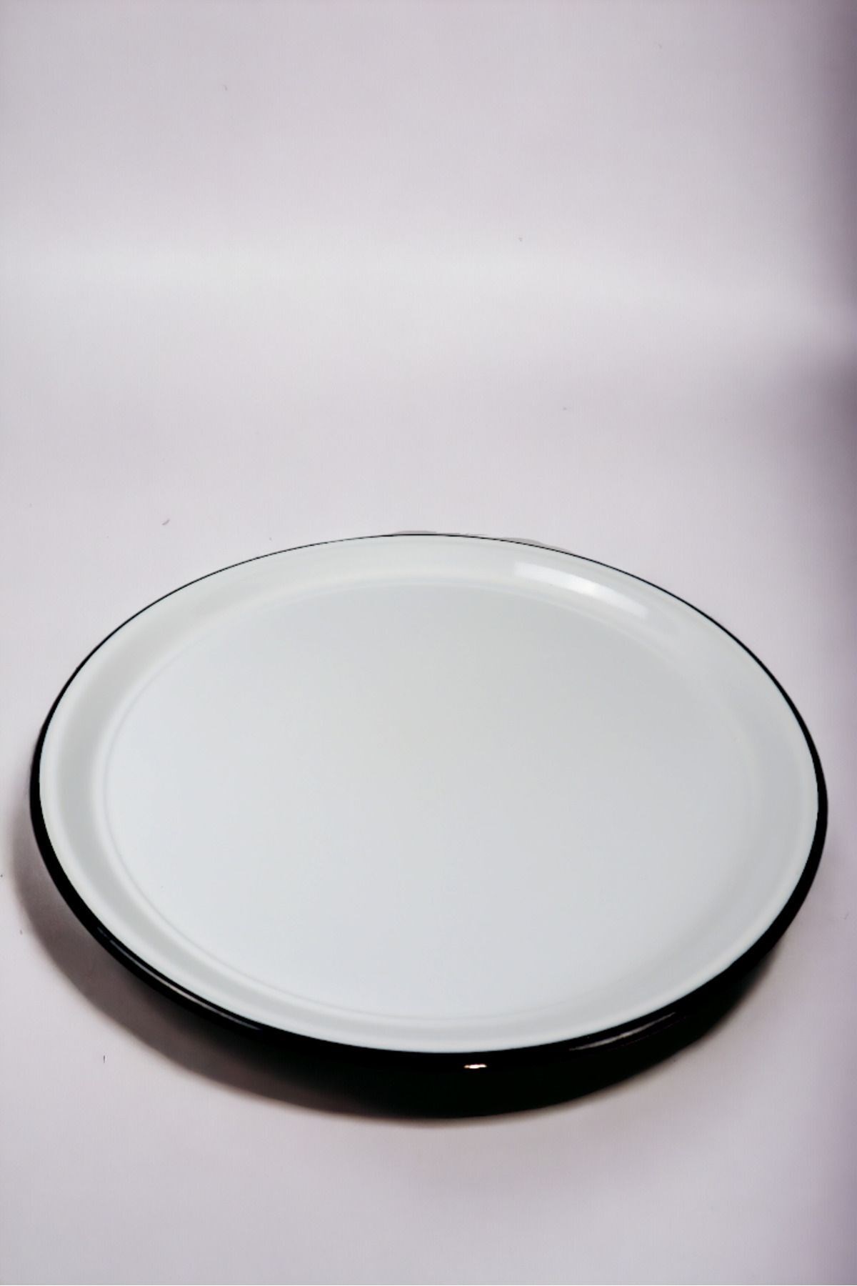 55No Emaye Sini Sofra, Yemek Sunum Tepsi, Yer Sofrası Çinko ~55 Cm