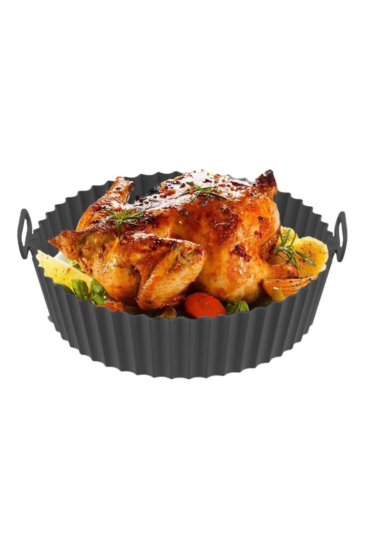 Airfryer Silikon Pişirme Kalıbı - Air Fryer Aksesuarı, Pişirme Kağıdı - Kırmızı (bpa Free)