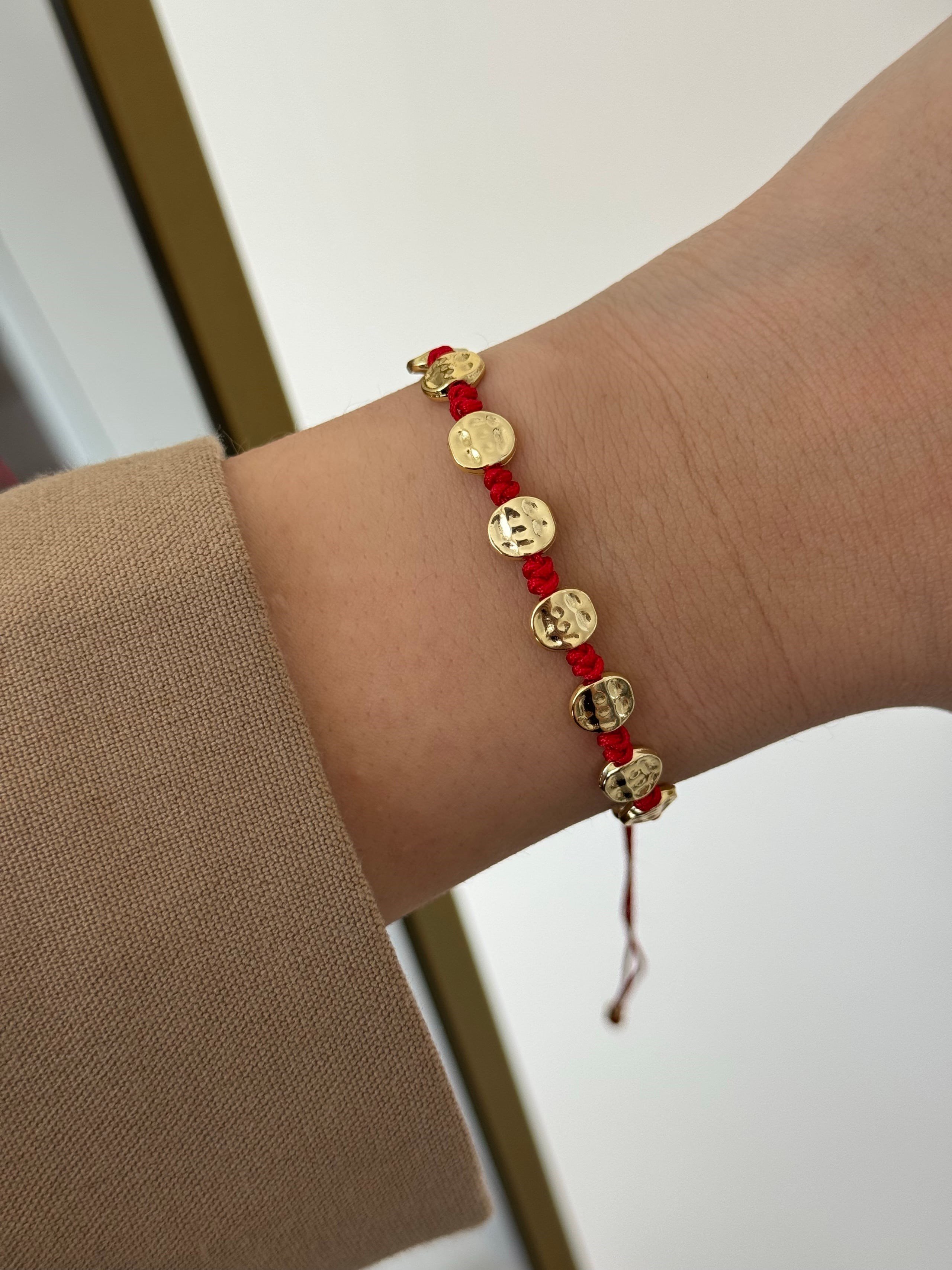 Arya Gold Detaylı İpli Bileklik