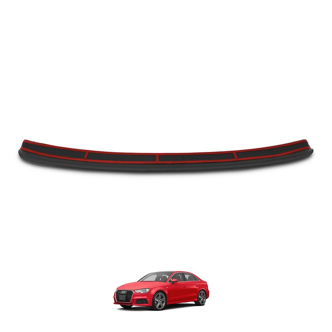 Audi A3 Sedan Parlak Siyah Arka Tampon Eşiği 2016-2020 Yılı ve Arasına Uyumludur