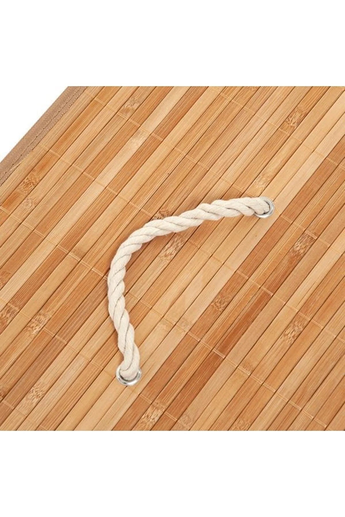 Bambu Dikdörtgen Çamaşır Sepeti - 60 lt