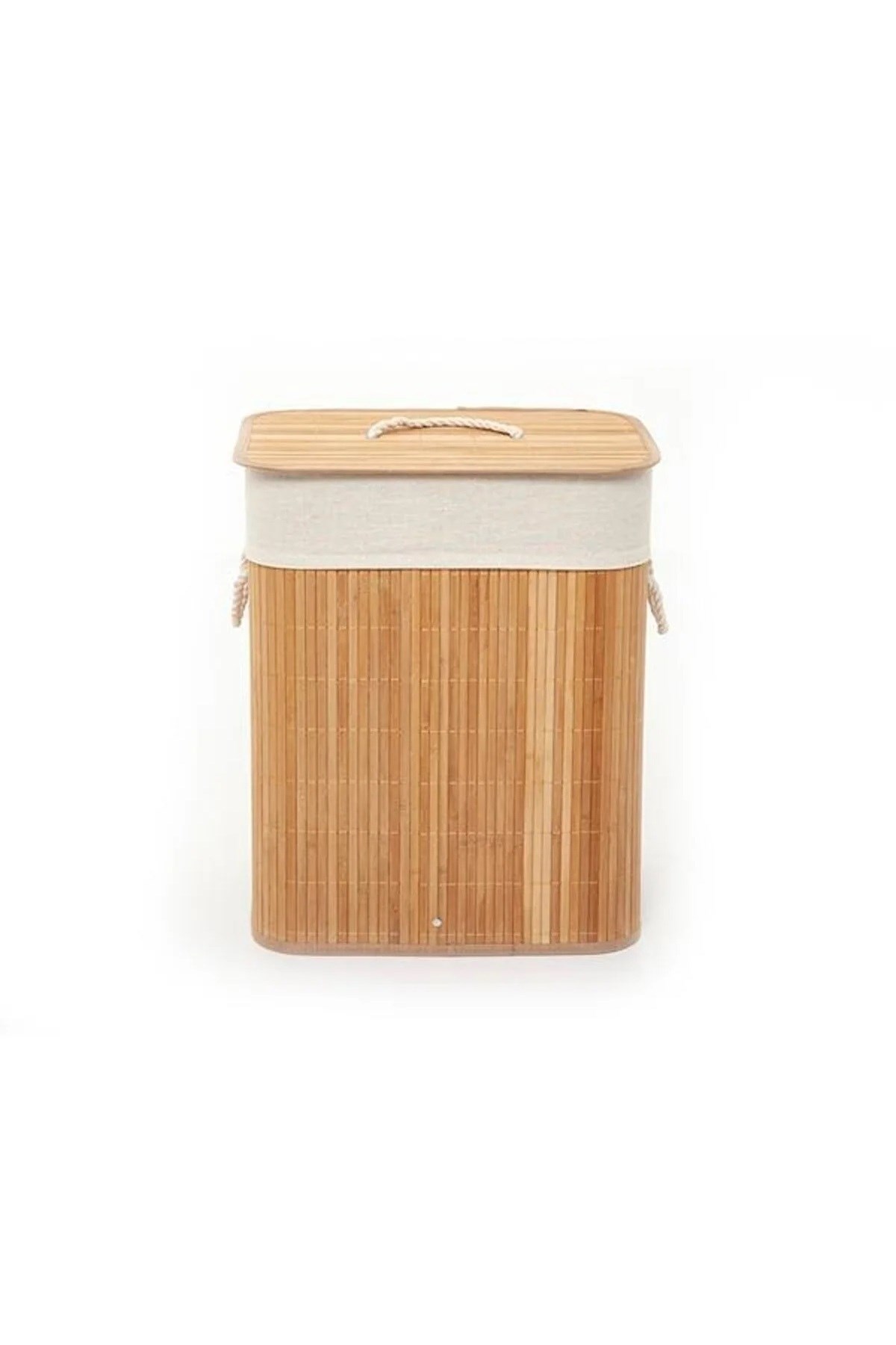Bambu Dikdörtgen Çamaşır Sepeti - 60 lt