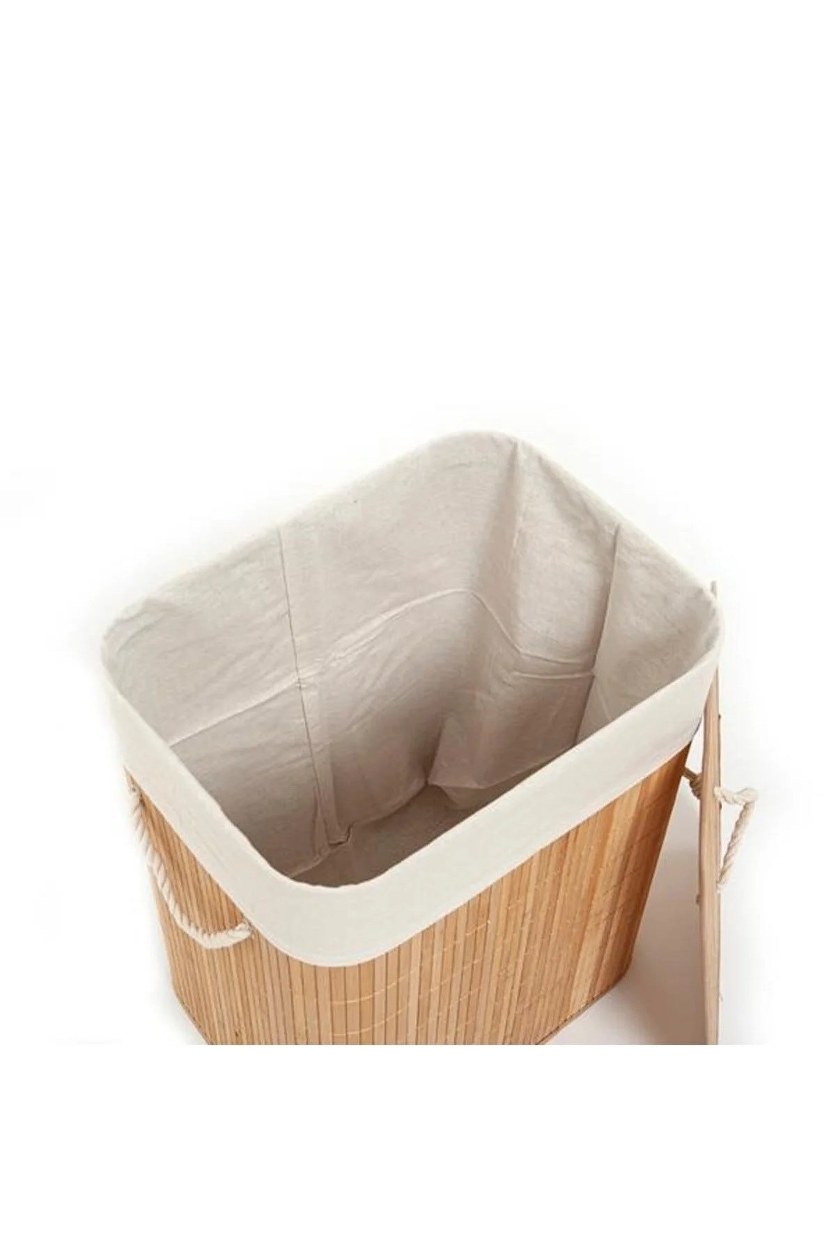 Bambu Dikdörtgen Çamaşır Sepeti - 60 lt