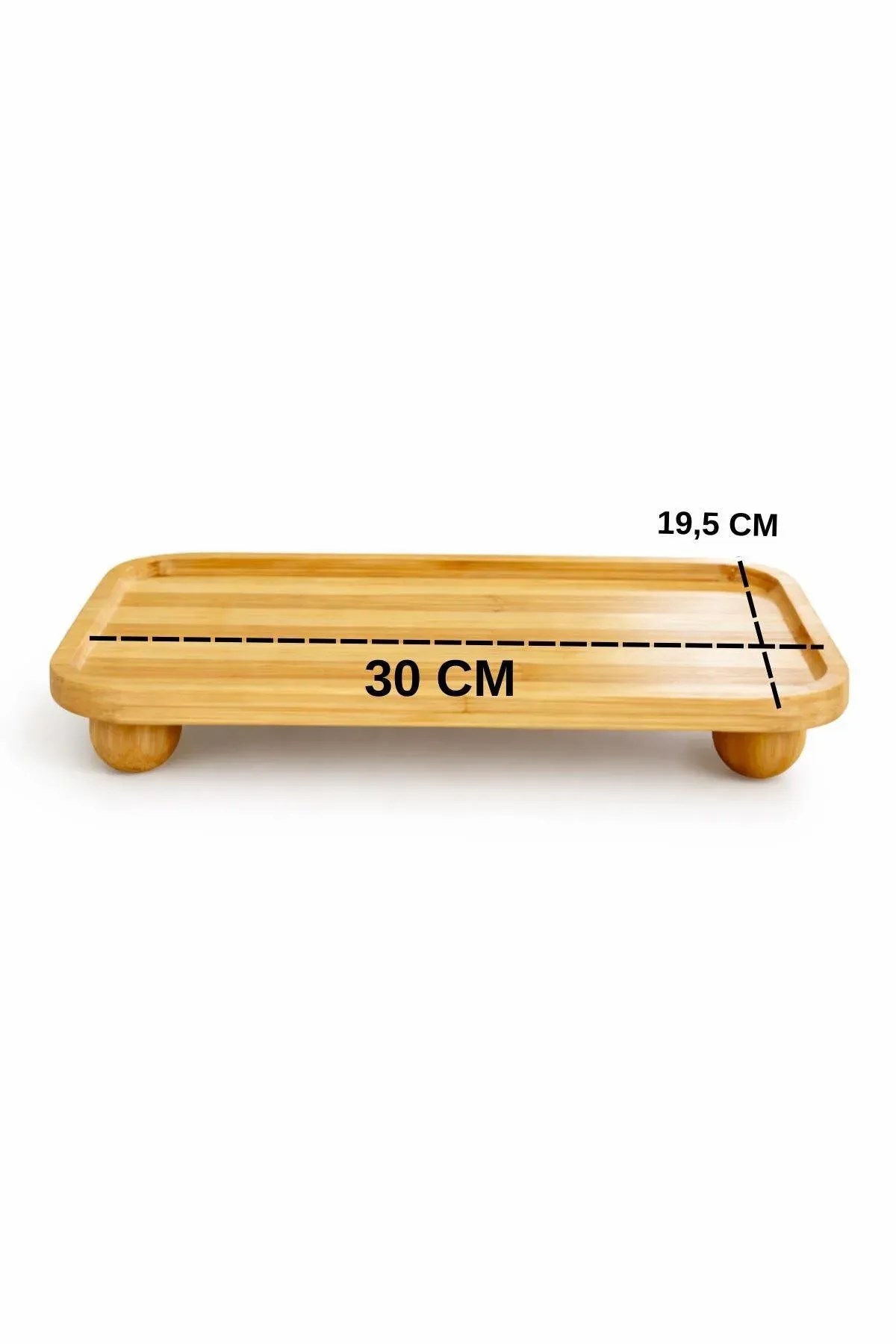 Bambu Sunumluk Stand – Yağlık & Baharatlık Organizer