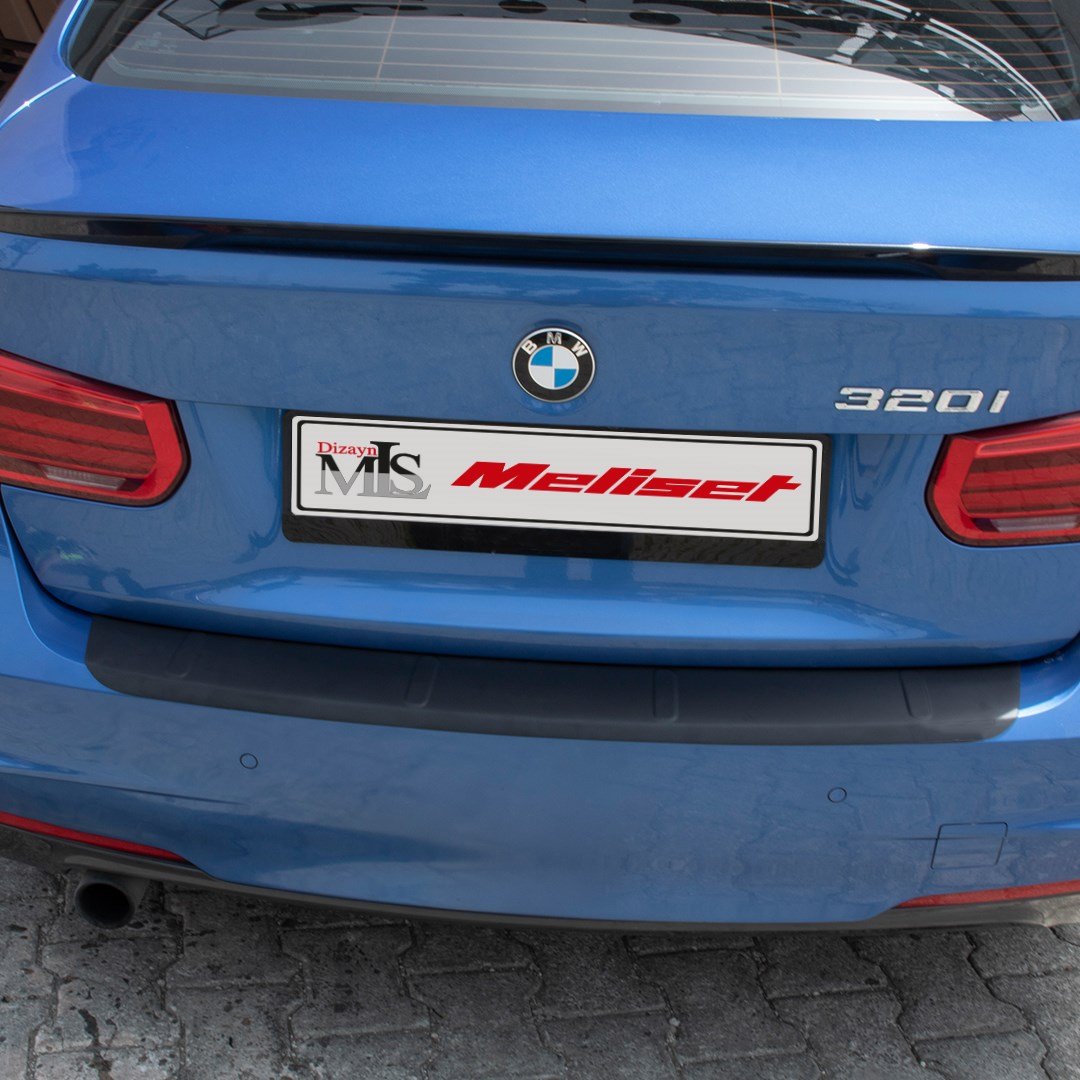 Bmw F30 Sedan Mat Siyah Arka Tampon Eşiği 2011-2019 Yılı ve Arasına Uyumludur