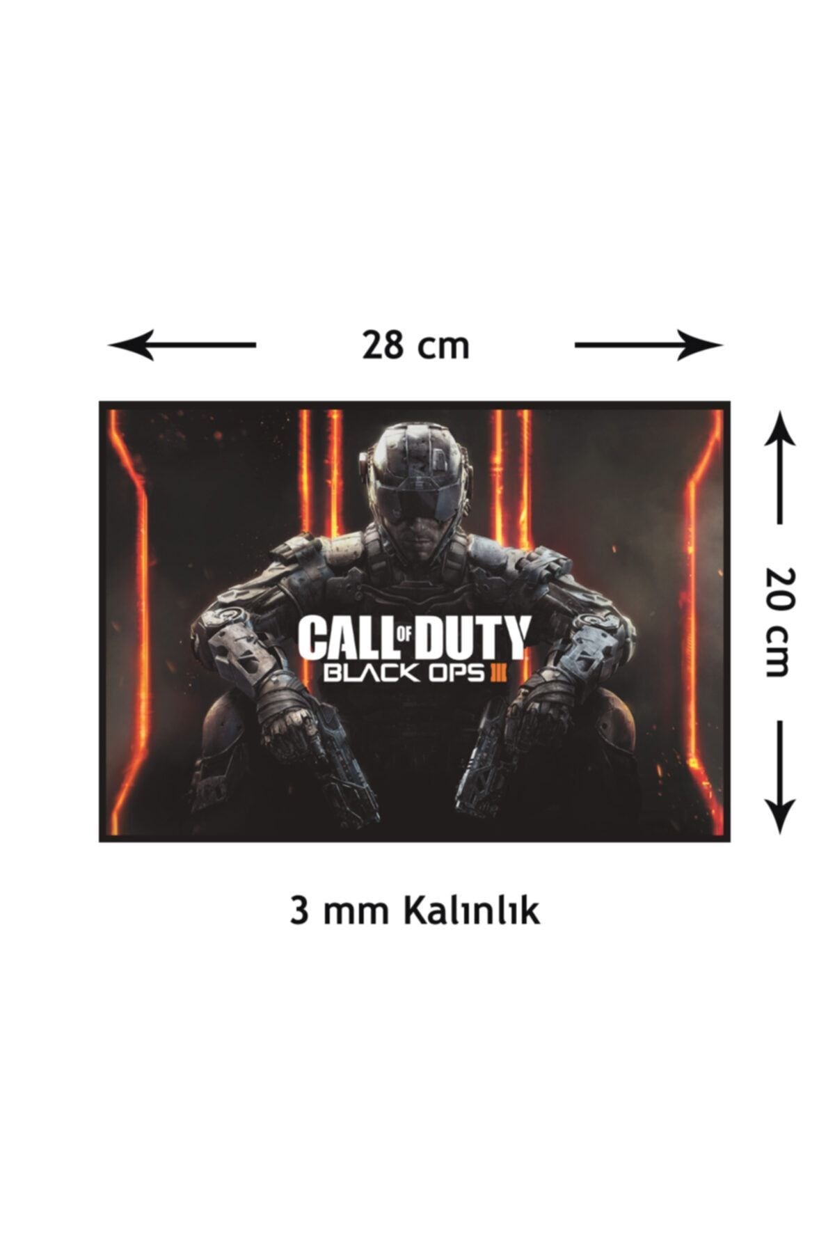 Call Of Duty Black Ops Gaming Oyuncu Mouse Pad