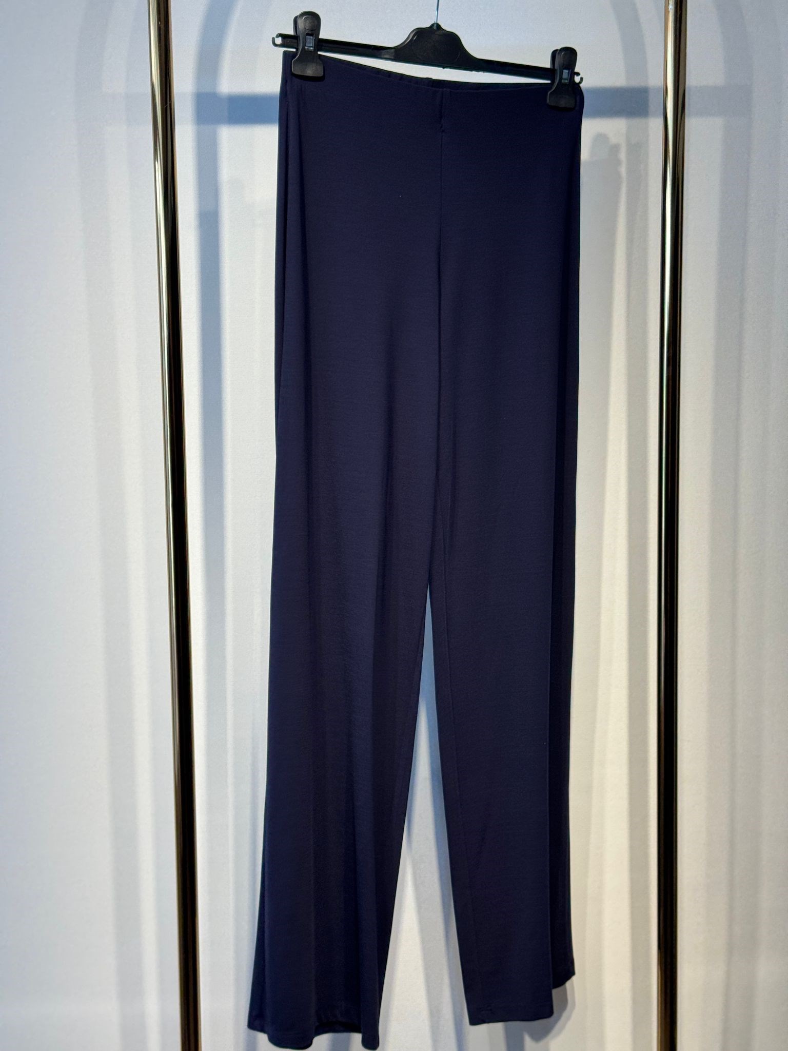 CEREMONY Beli Düz Lastikli Bambu Pantolon