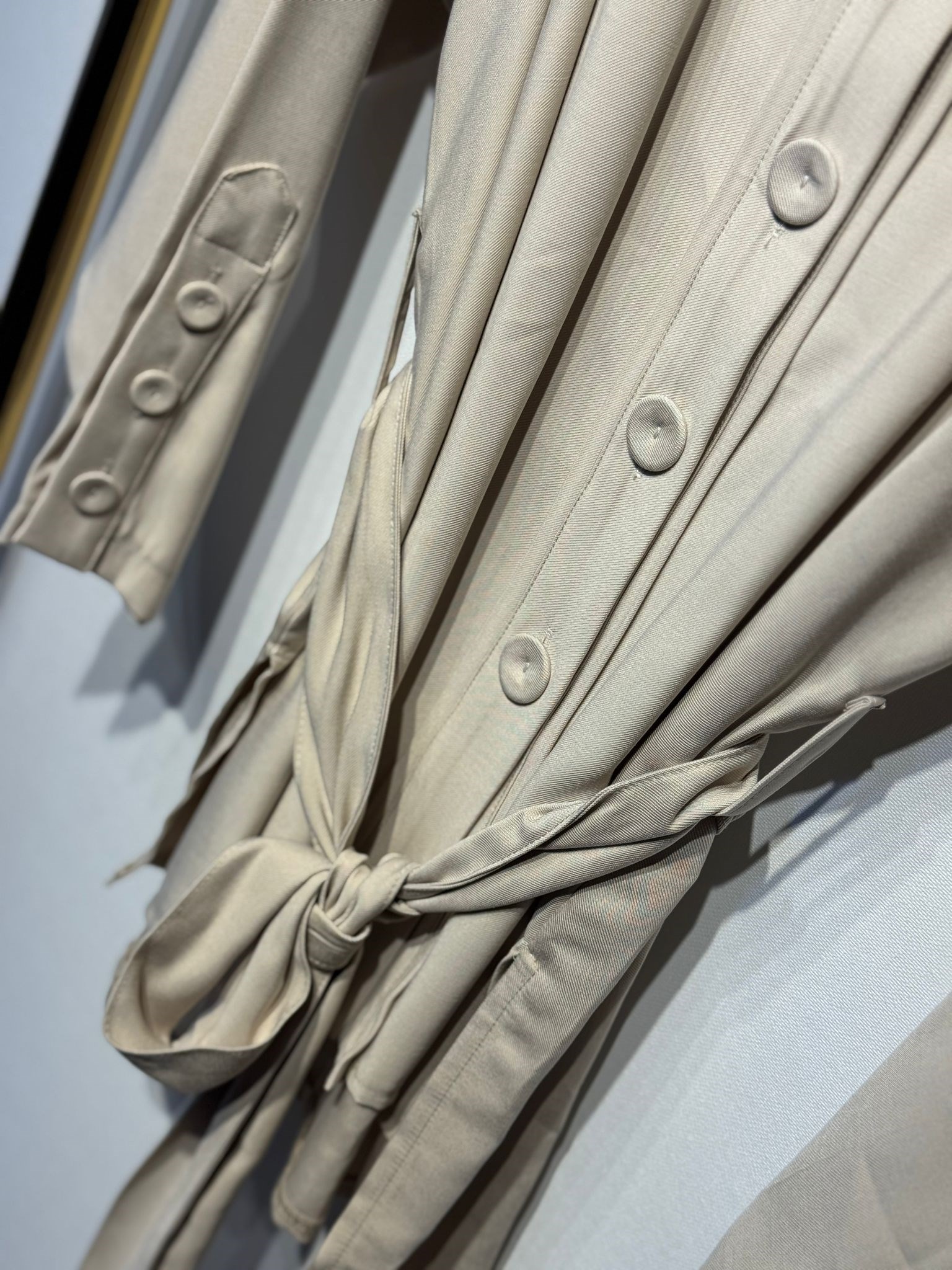CEREMONY Beli Kuşaklı Boncuk İşlemeli Oversize Ceket
