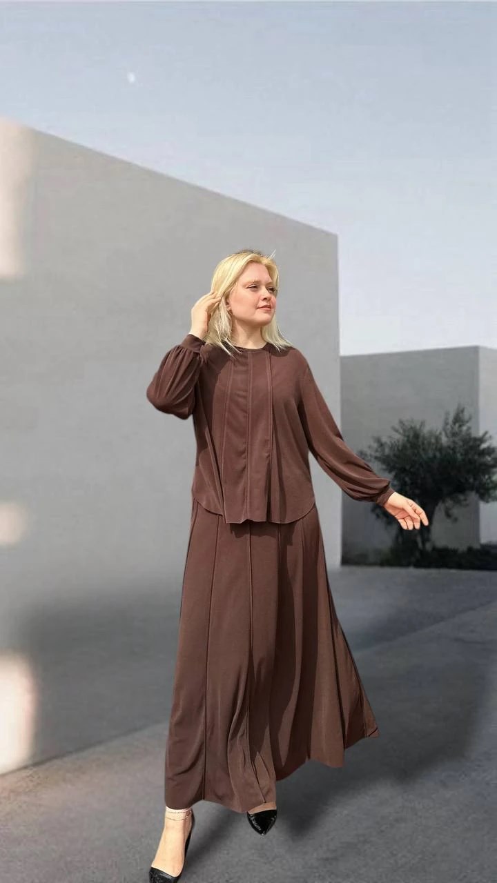 CEREMONY BİYE DİKİŞLİ ÖRME KREP TAKIM