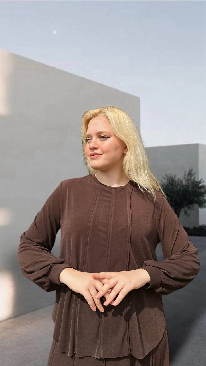 CEREMONY BİYE DİKİŞLİ ÖRME KREP TAKIM