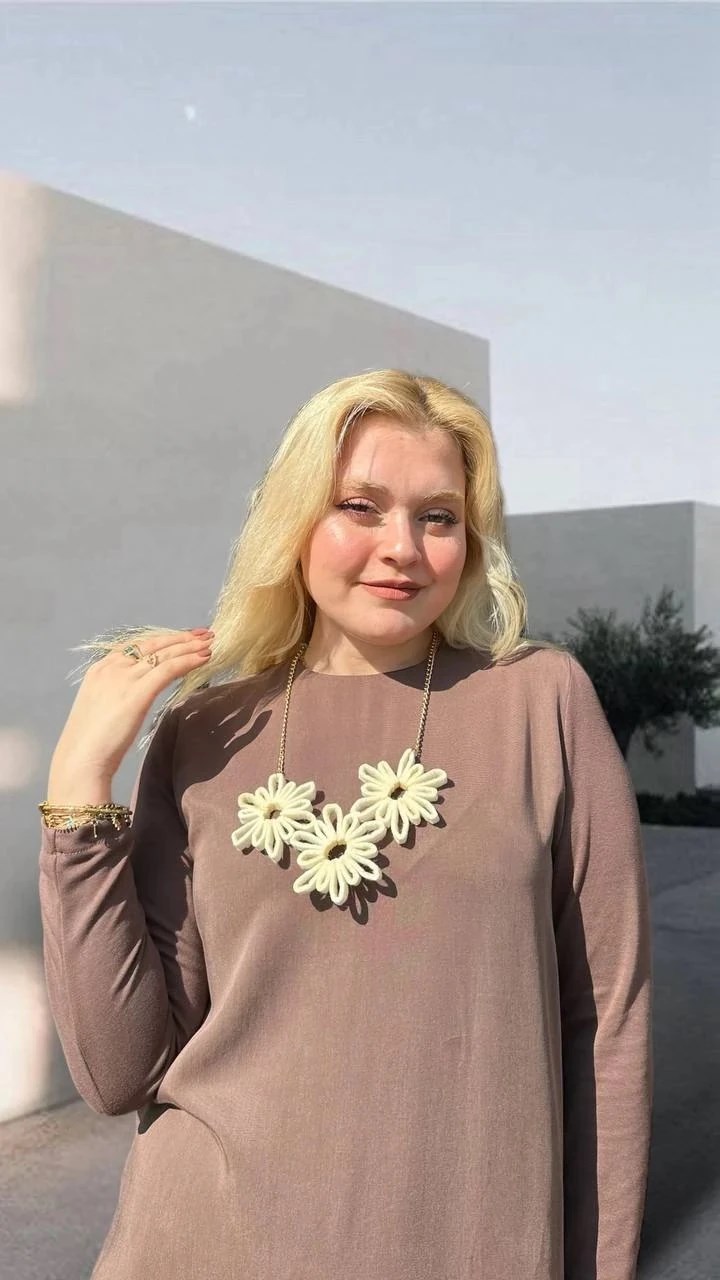 CEREMONY KOLLARI TRİKOLU TENCEL UZUN BASİC ELBİSE