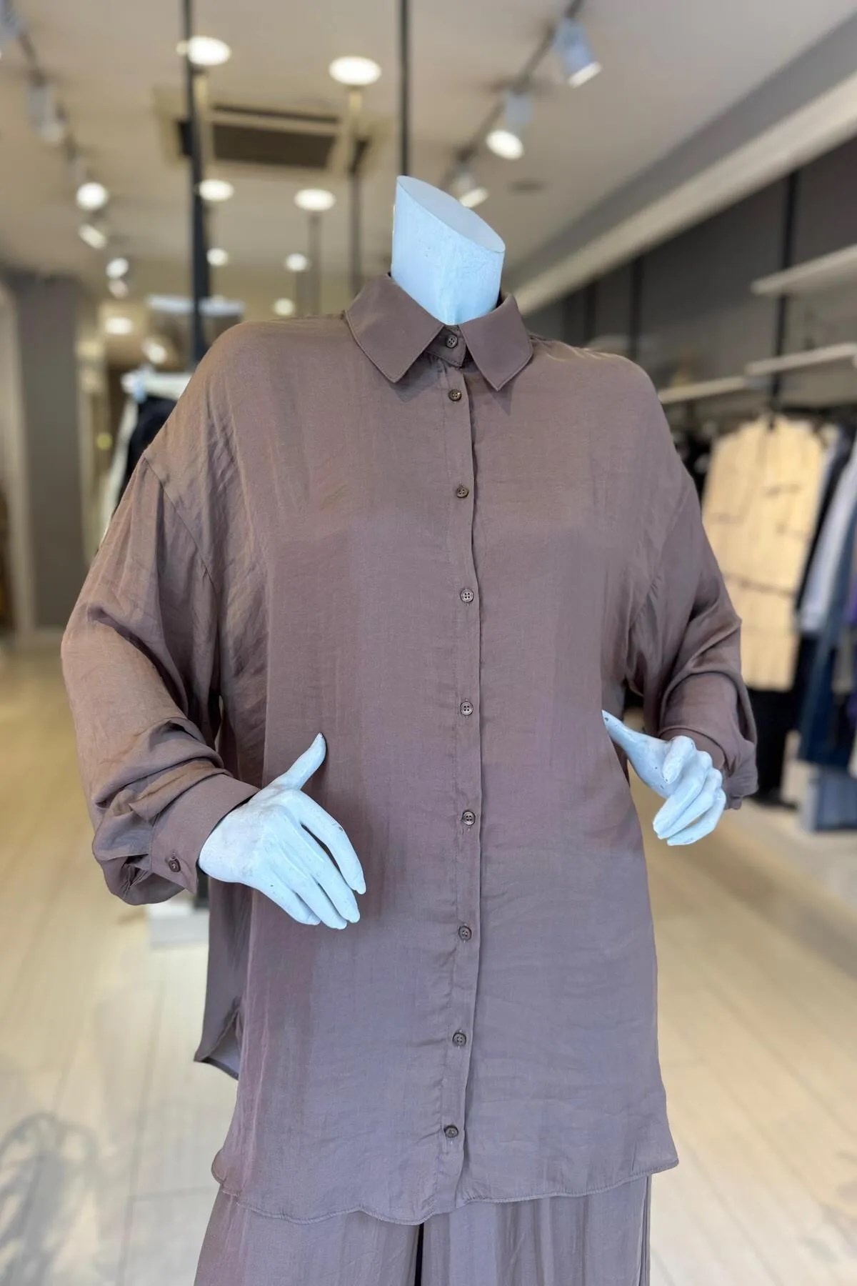 CEREMONY Önden Düğmeli Pantolonlu Tunik Takım