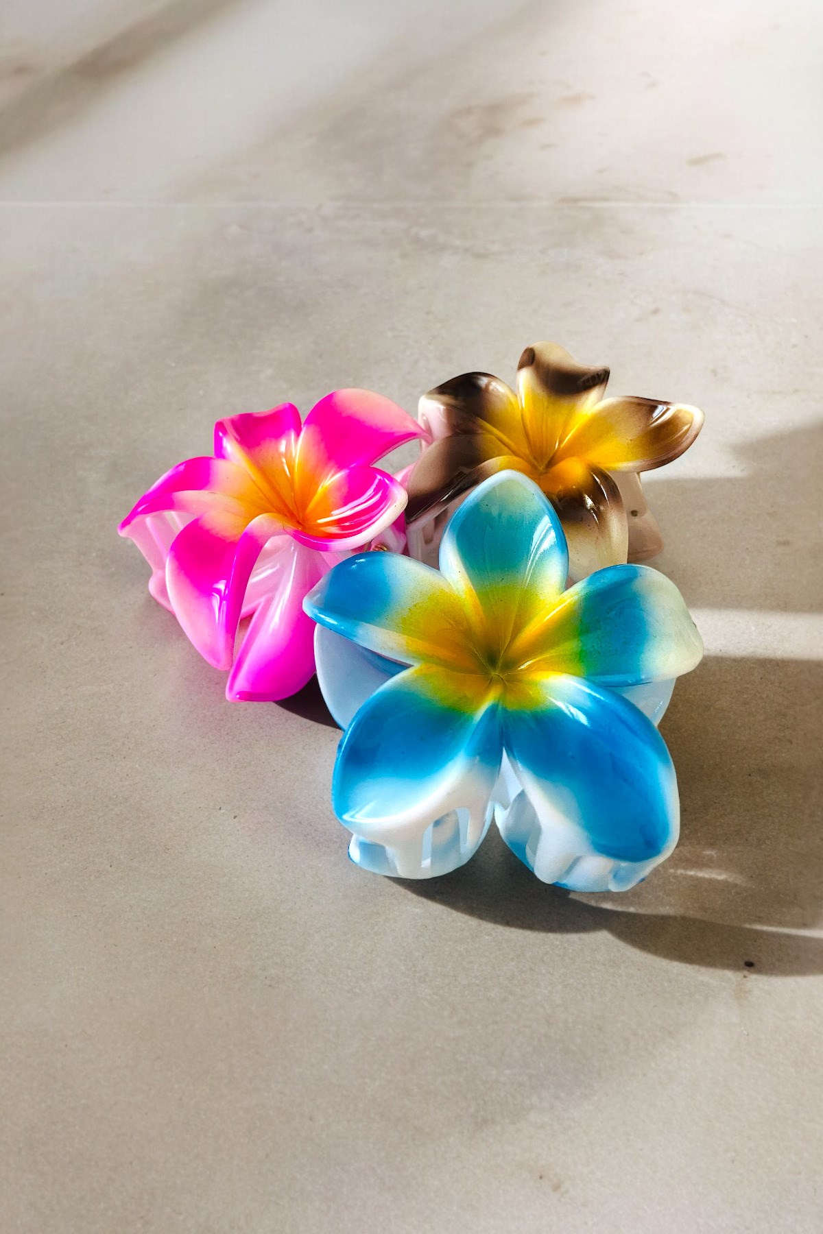 Çicek Model 3 Adet Büyük Boy 8 Cm Parlak Mandal Lotus Toka