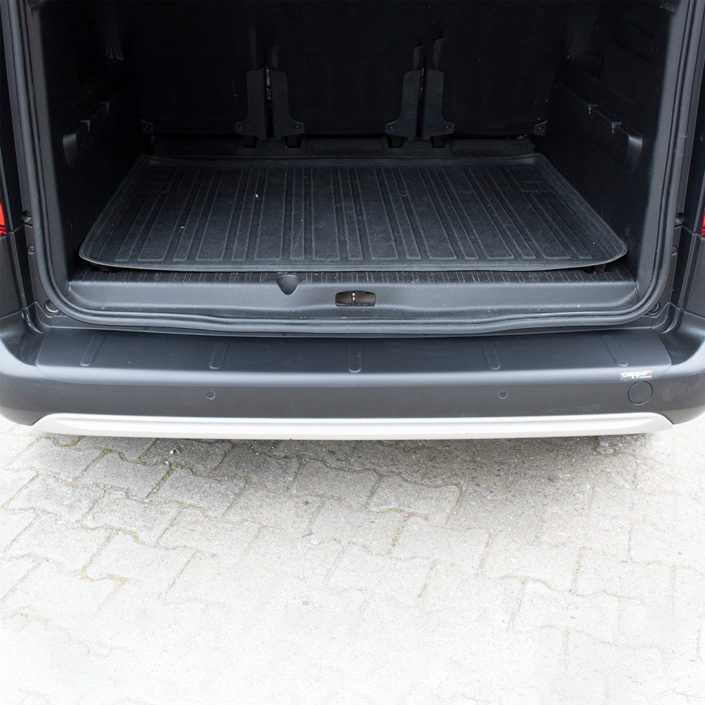 Citroen Berlingo Mat Siyah Arka Tampon Eşiği 2019 Yılı ve Sonrasına Uyumludur
