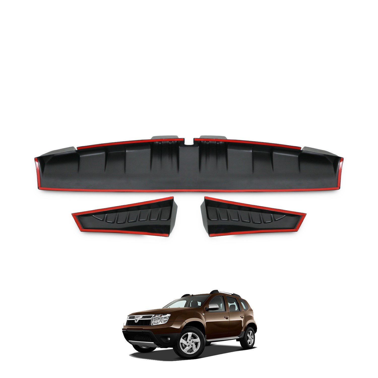 Dacia Duster 3 Prç. Arka Cam Üstü Spoiler 2010-2017 Yılı ve Arasına Uyumludur