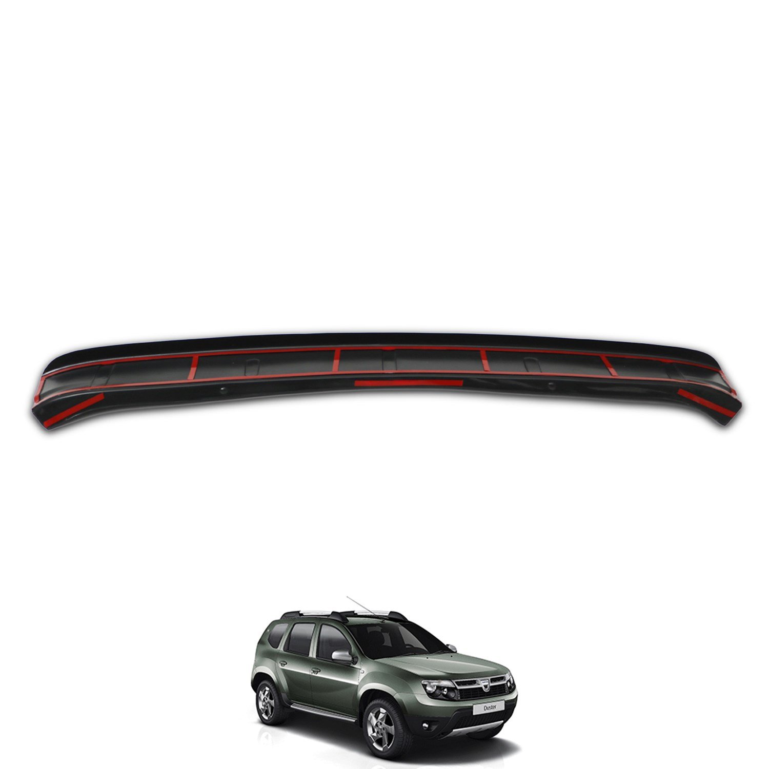 Dacia Duster Parlak Siyah Arka Tampon Eşiği 2010-2017 Yılı ve Arasına Uyumludur